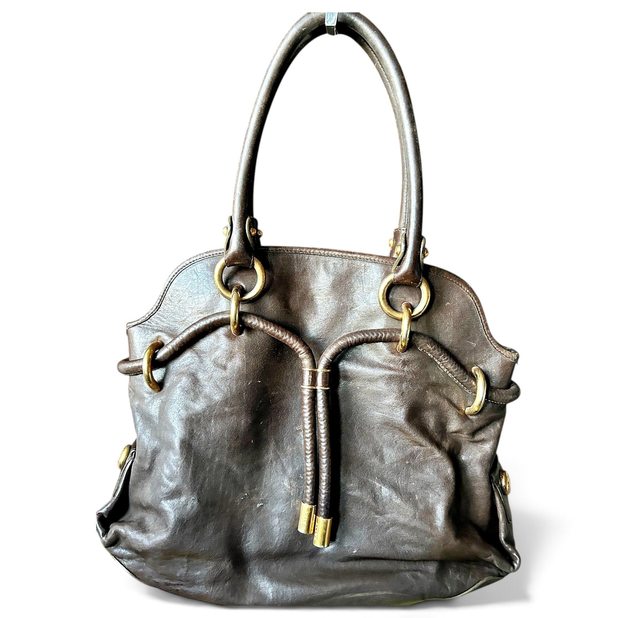 Leather handbag
