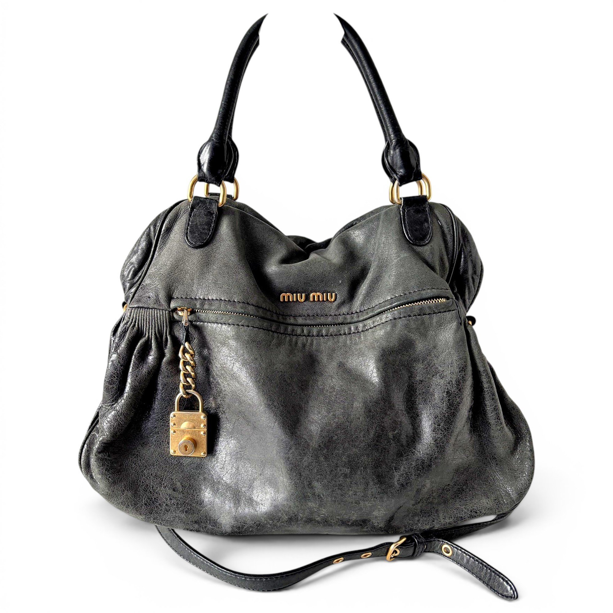 Vitello leather handbag