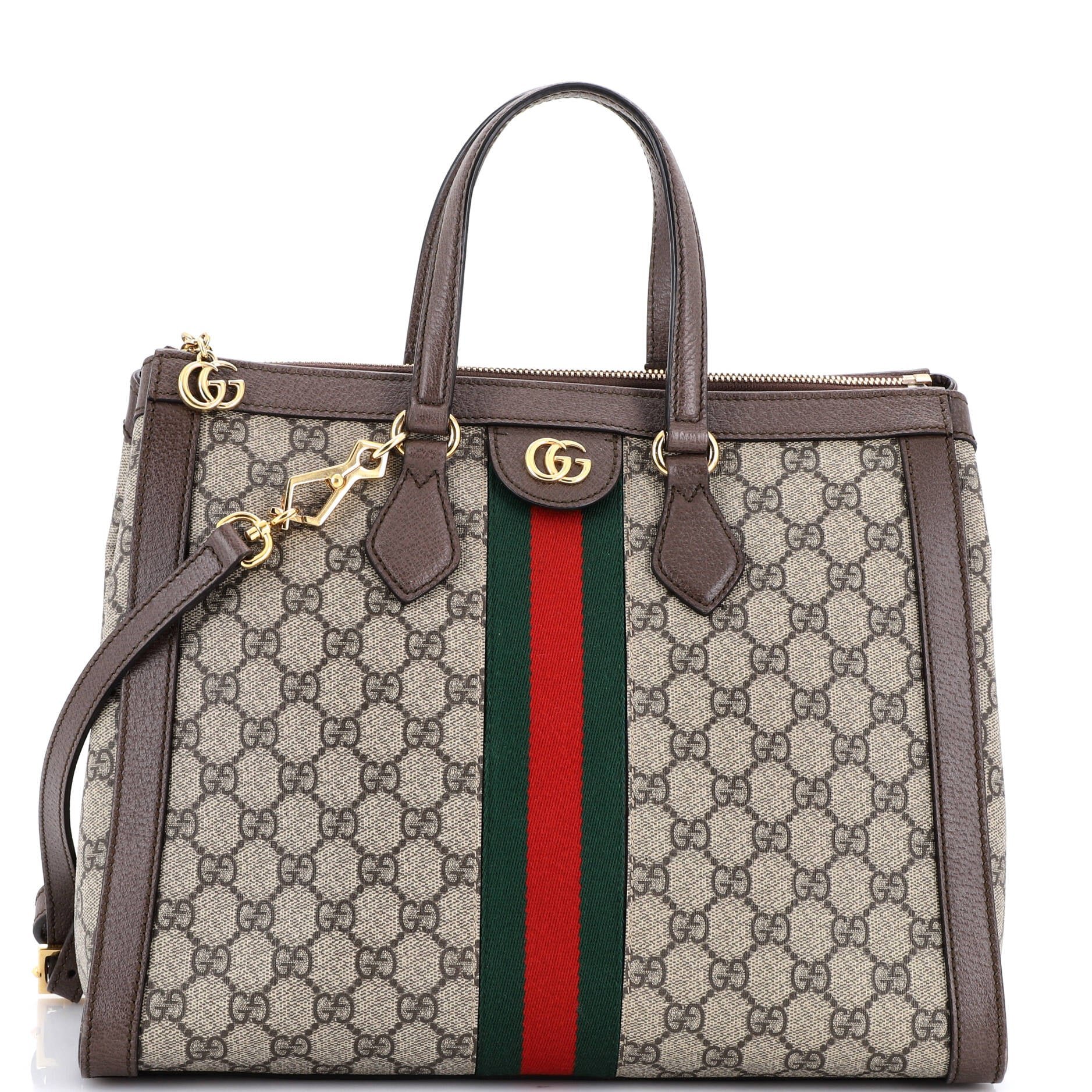 Ophidia Top Handle Tote GG Coated Canvas Medium