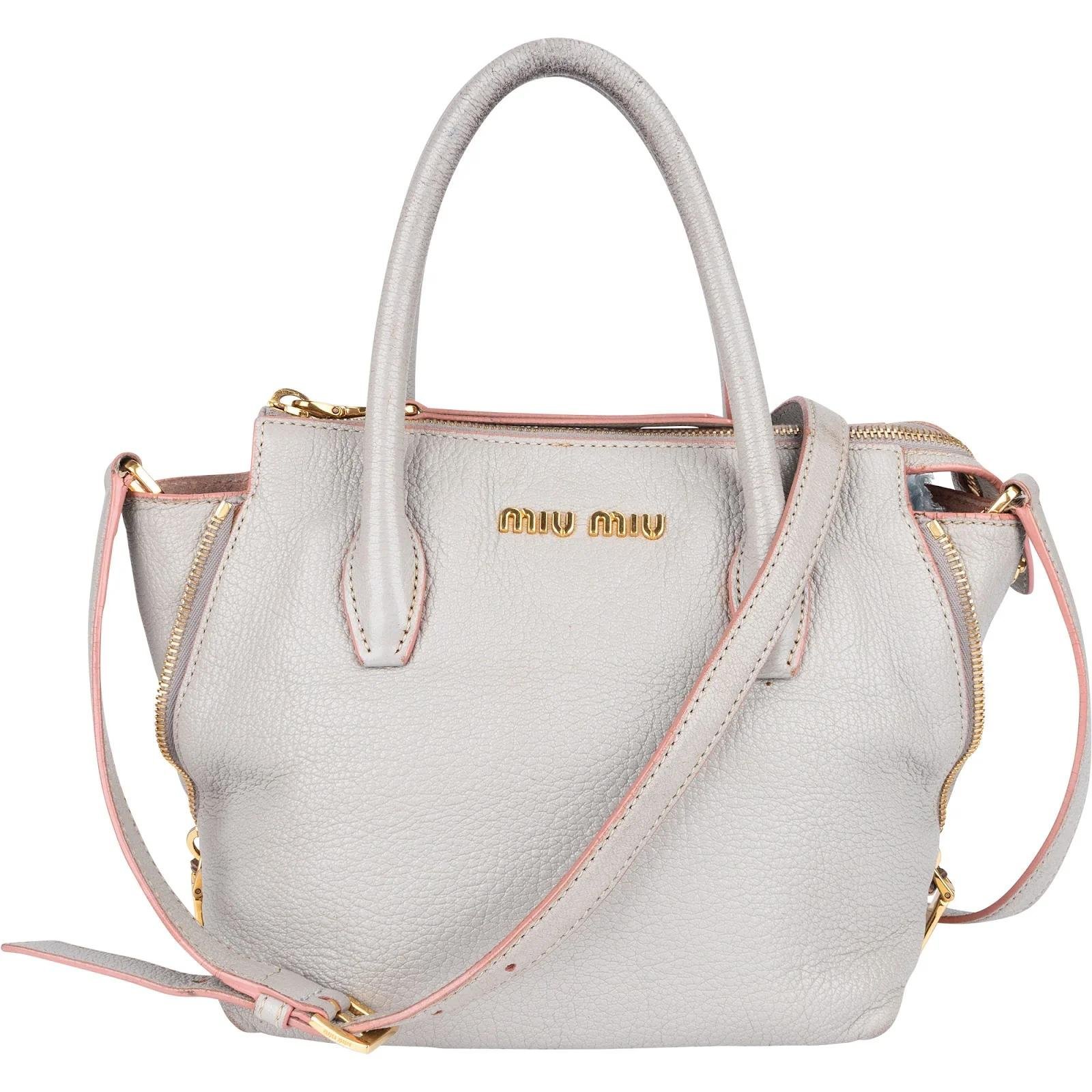 Miu Miu Madras leather handbag