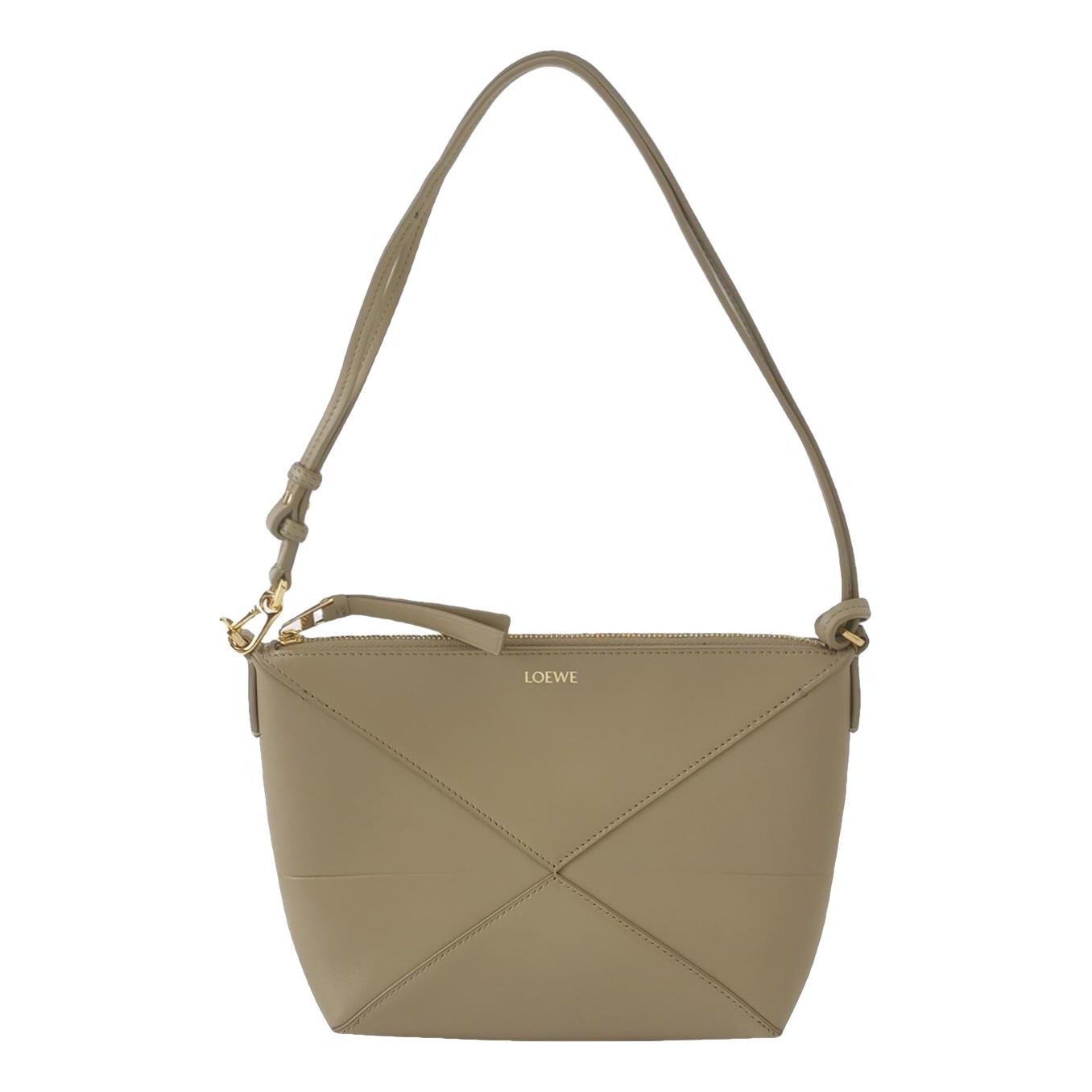 Puzzle Fold Pouch leather handbag