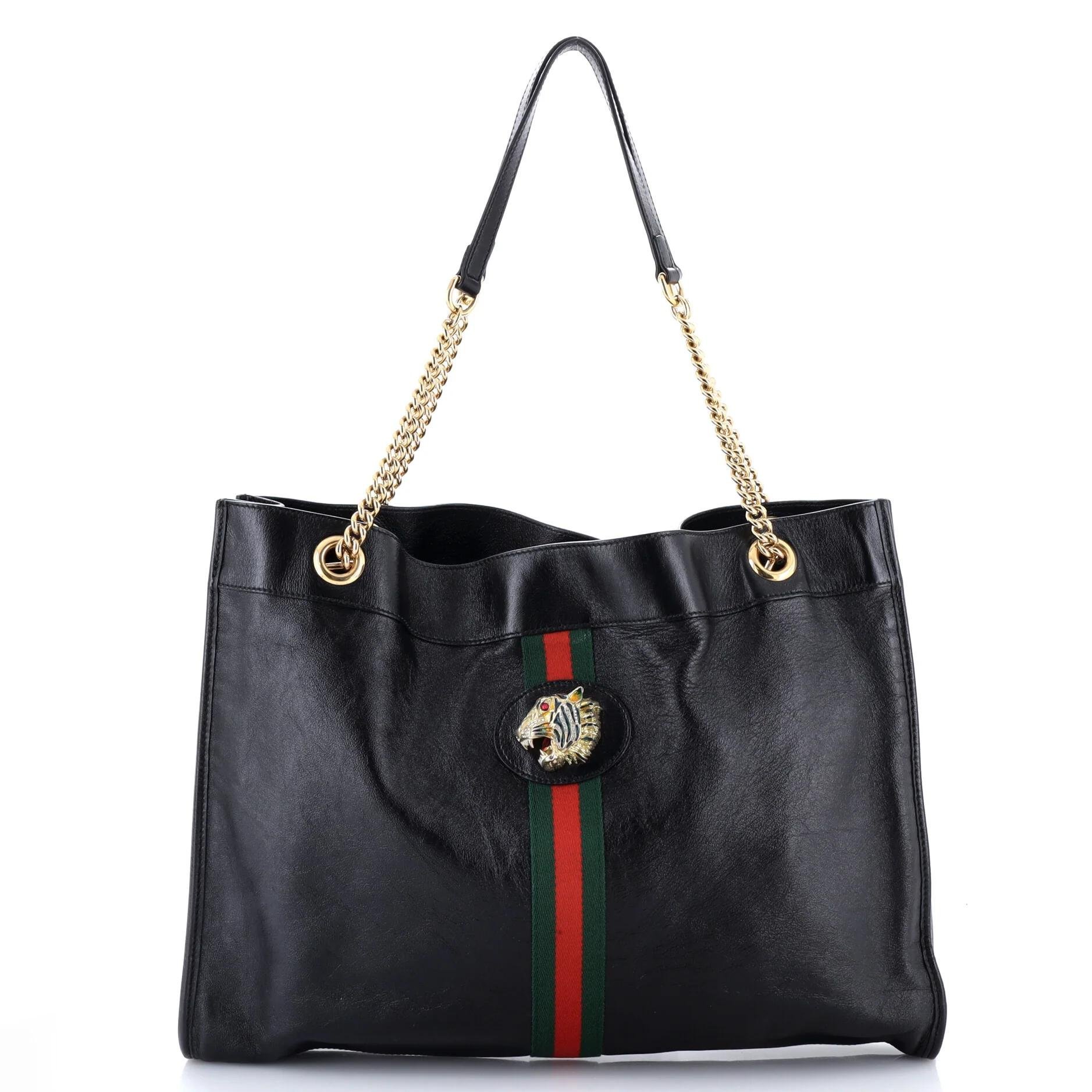 Leather tote