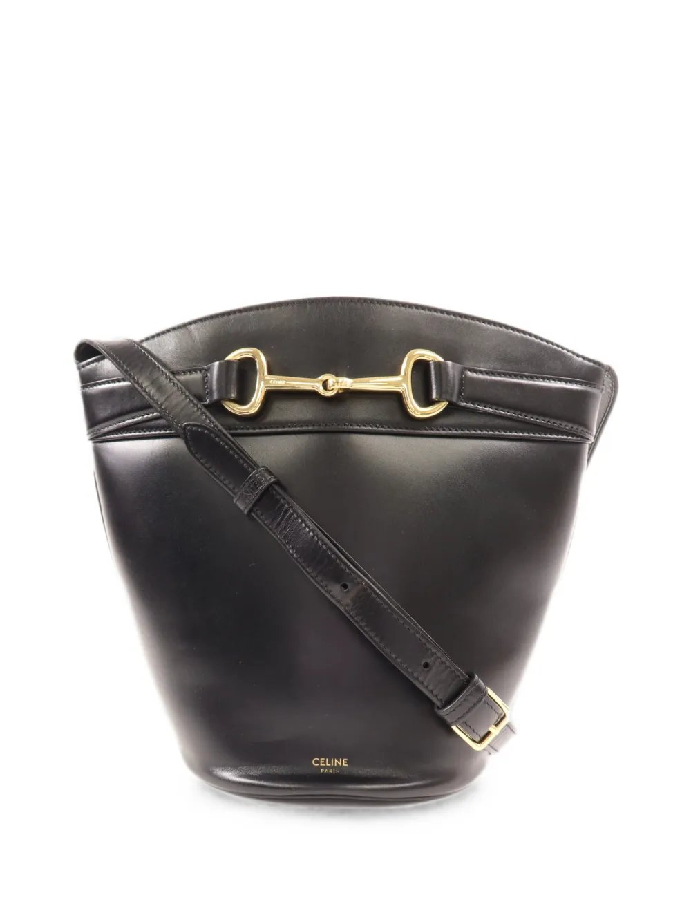 Celine Horsebit leather bucket bag