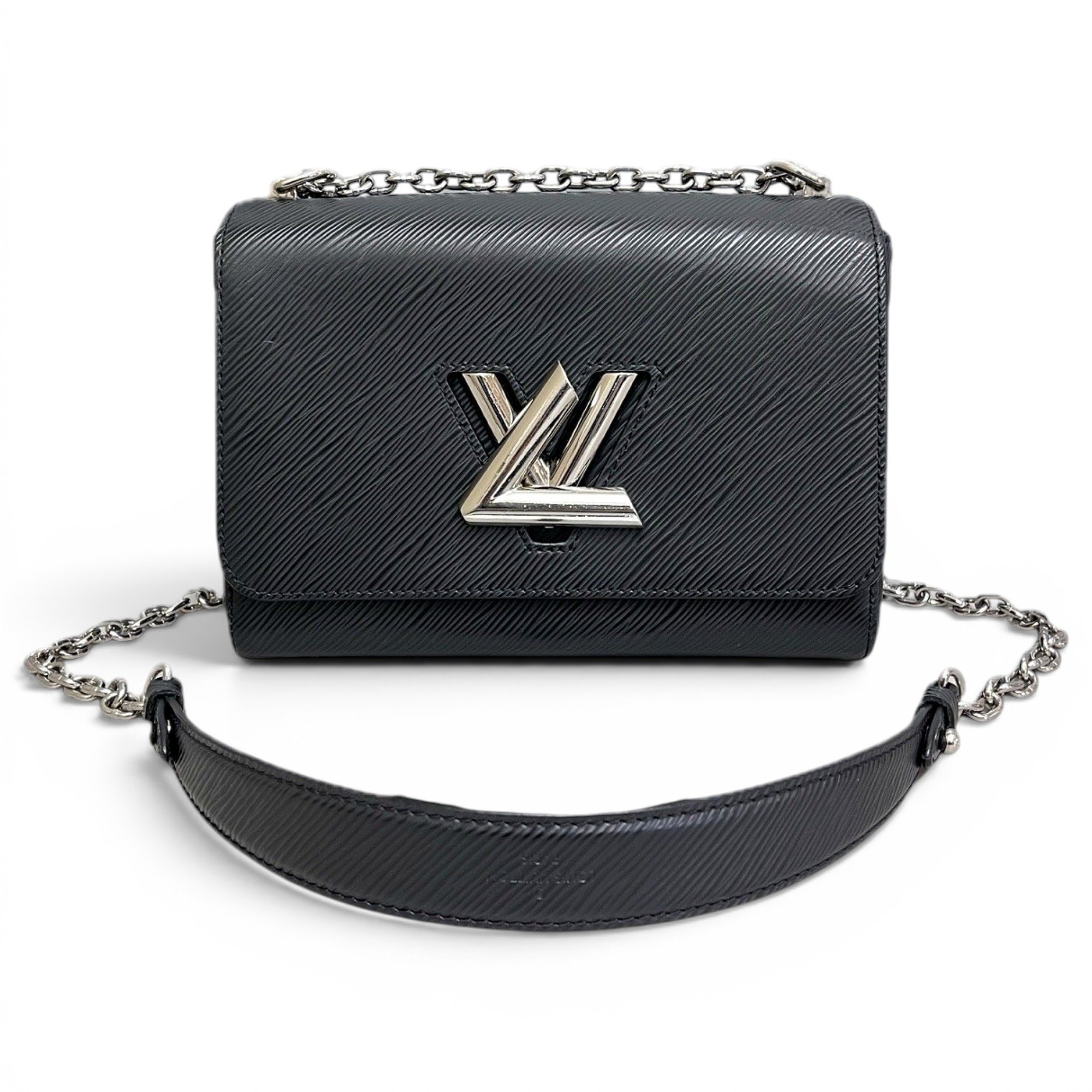 Twist leather handbag