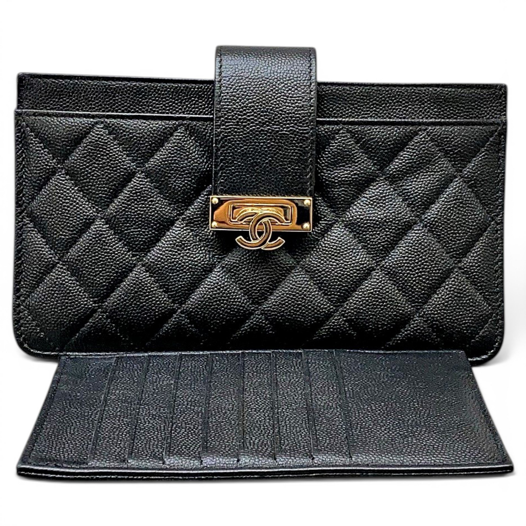 Leather clutch bag