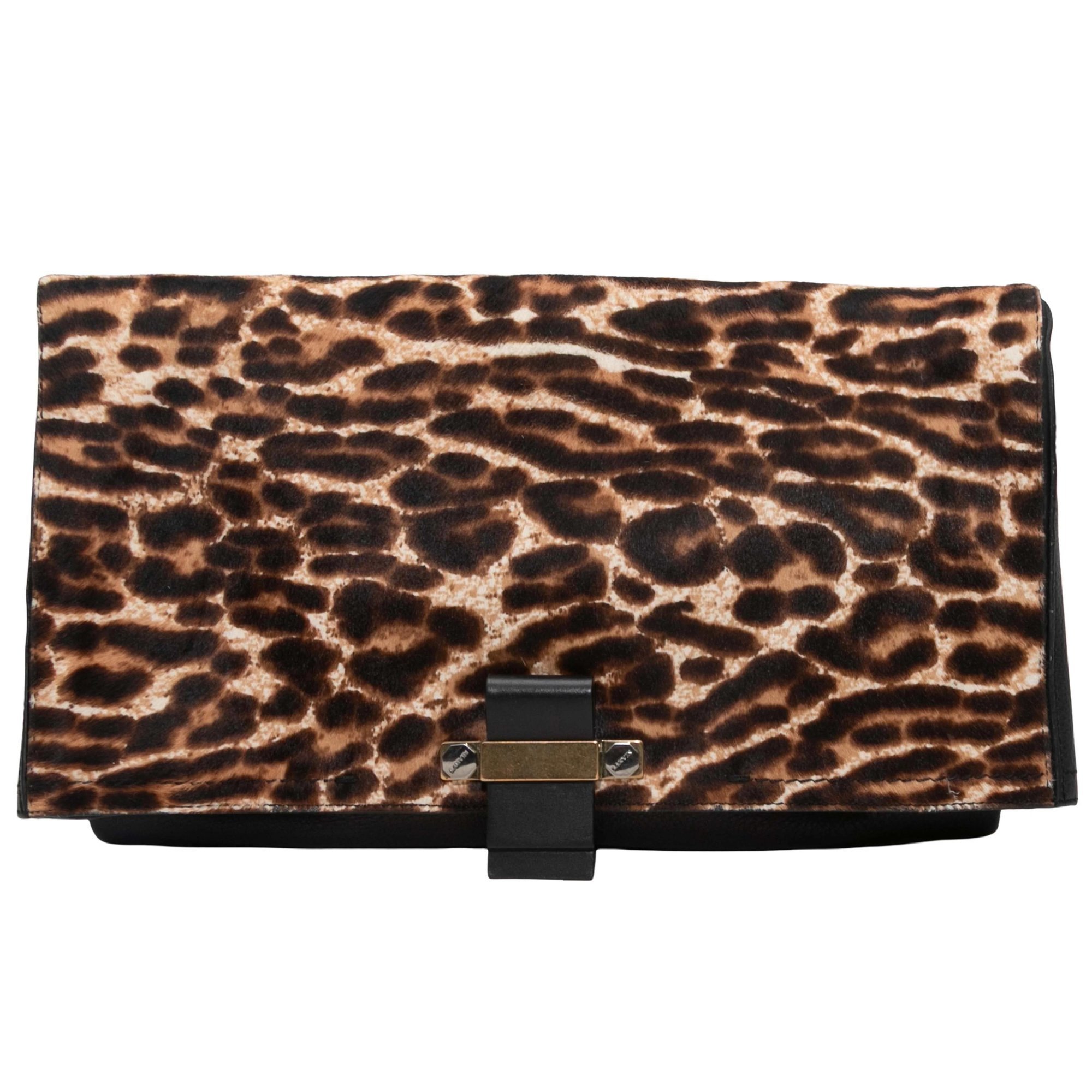 Lanvin Pony-style calfskin clutch bag
