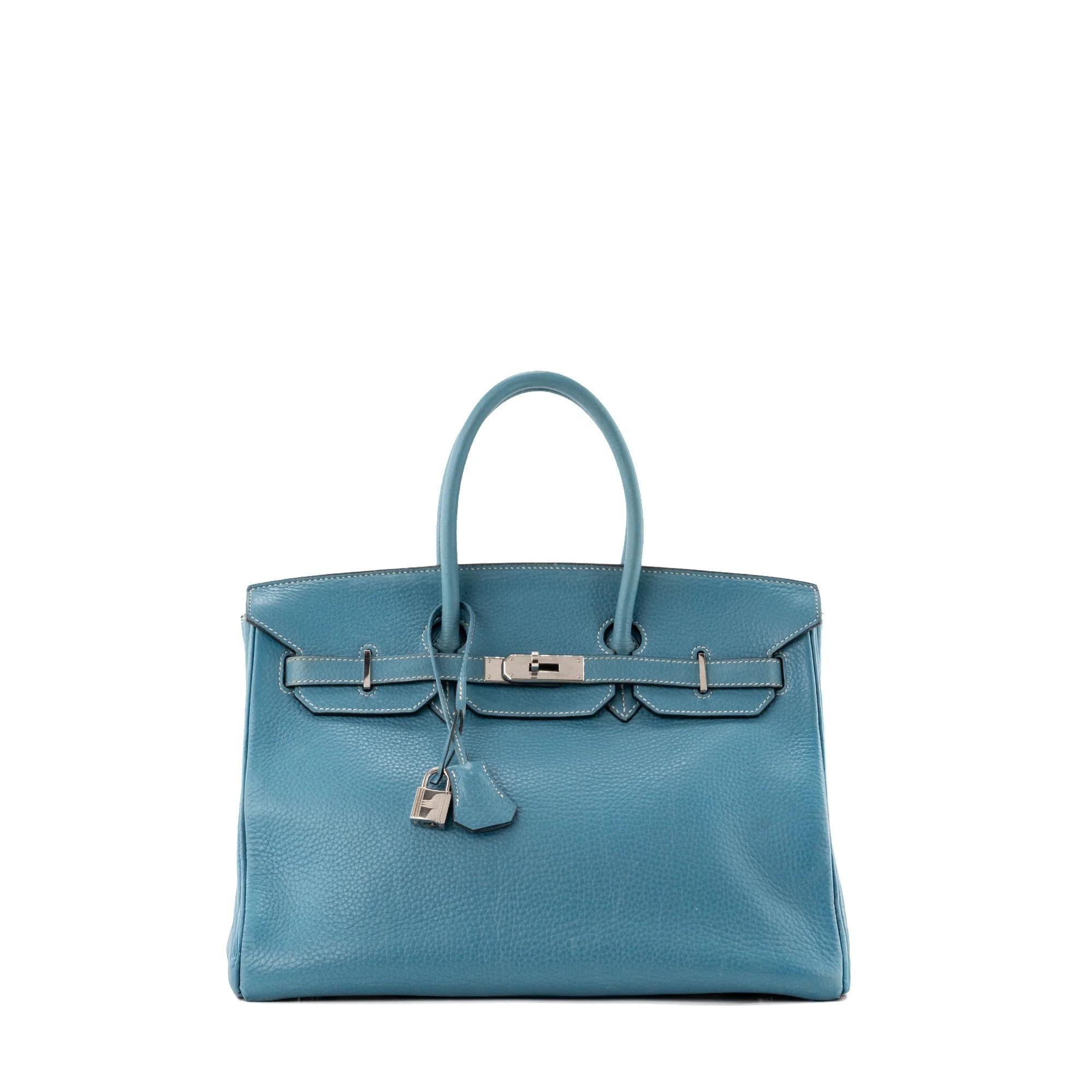 Birkin 35 leather handbag