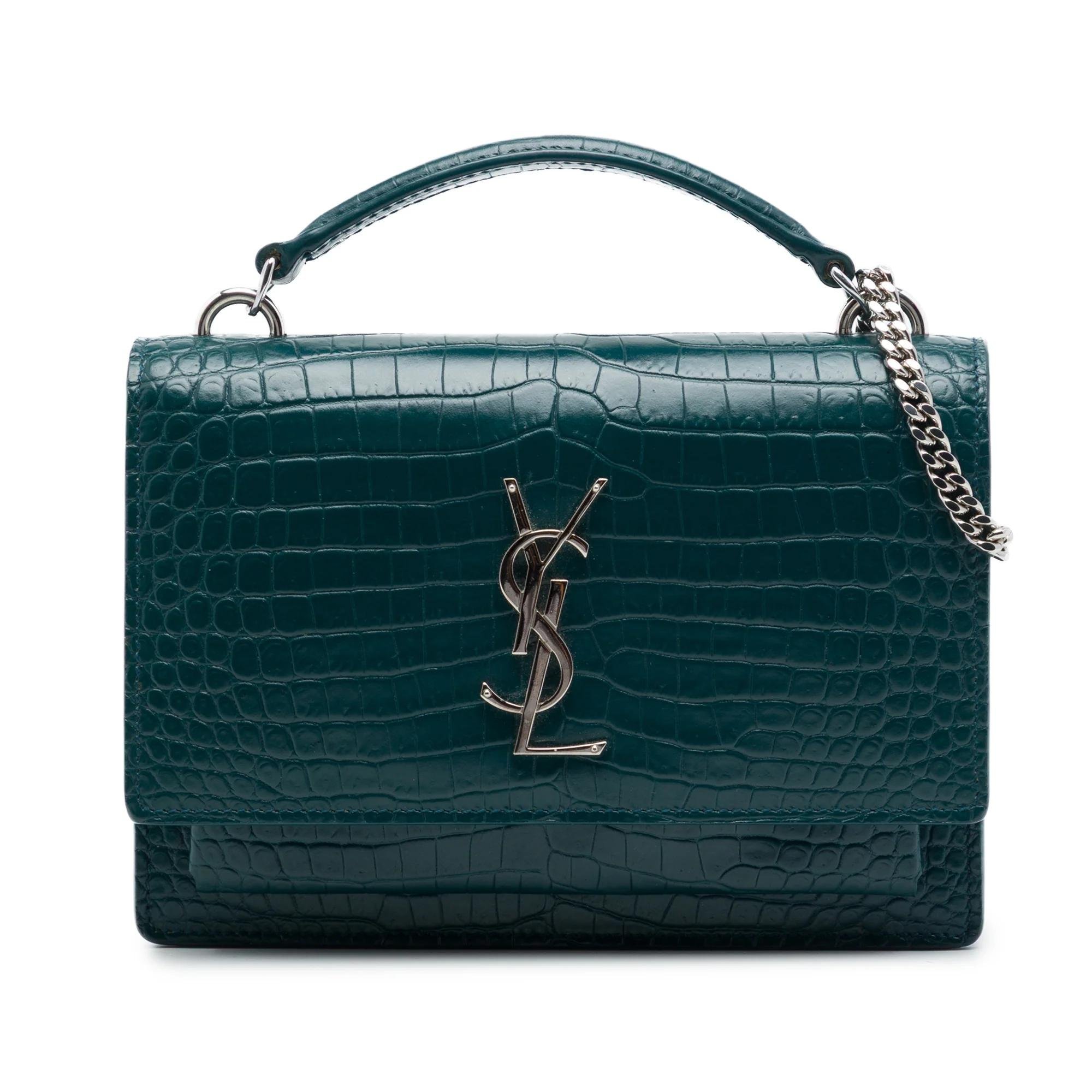 Saint Laurent Sunset pony-style calfskin handbag