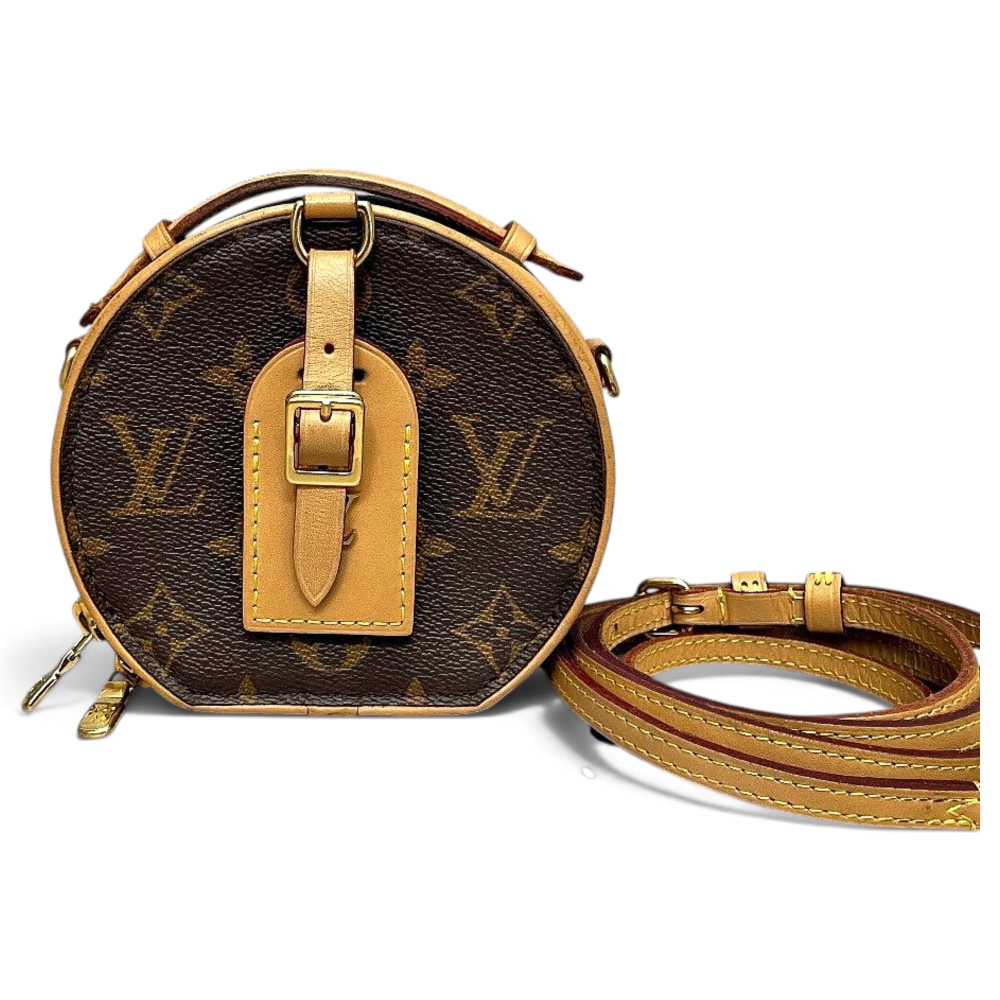 Petite Boîte Chapeau vinyl crossbody bag