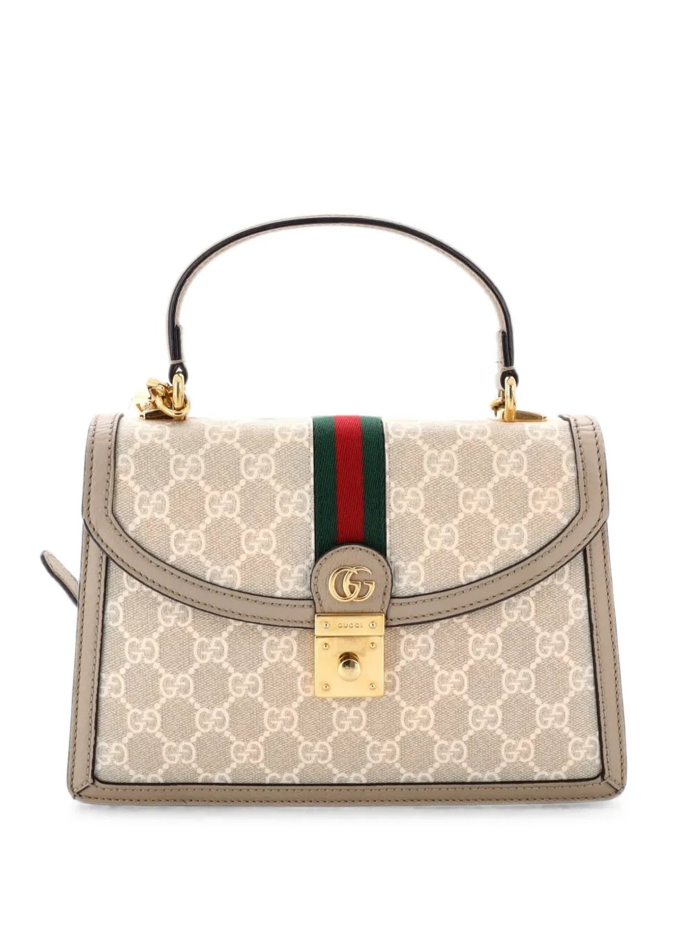 Ophidia Flap Top Handle Bag GG Coated Canvas Small satchel