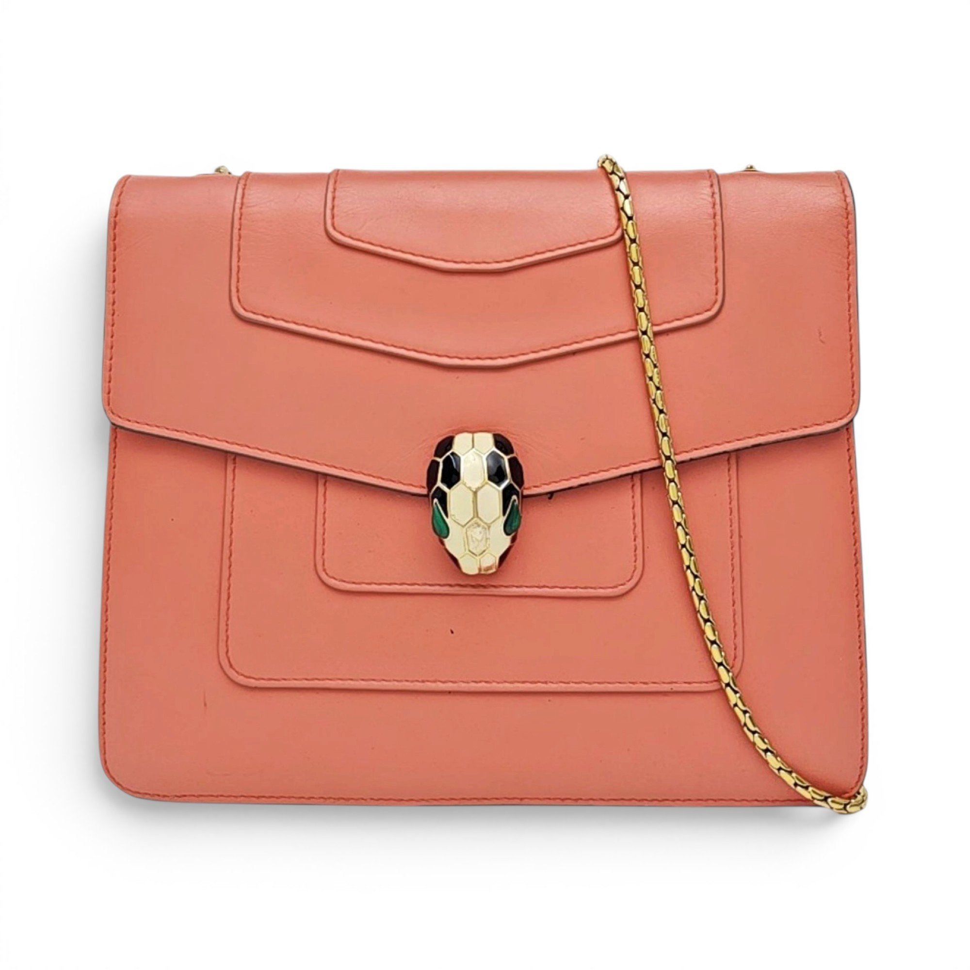 Bvlgari Serpenti leather crossbody bag