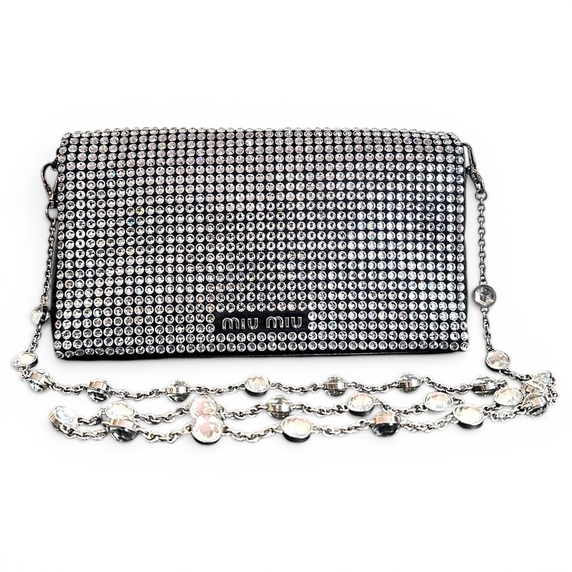 Leather clutch bag