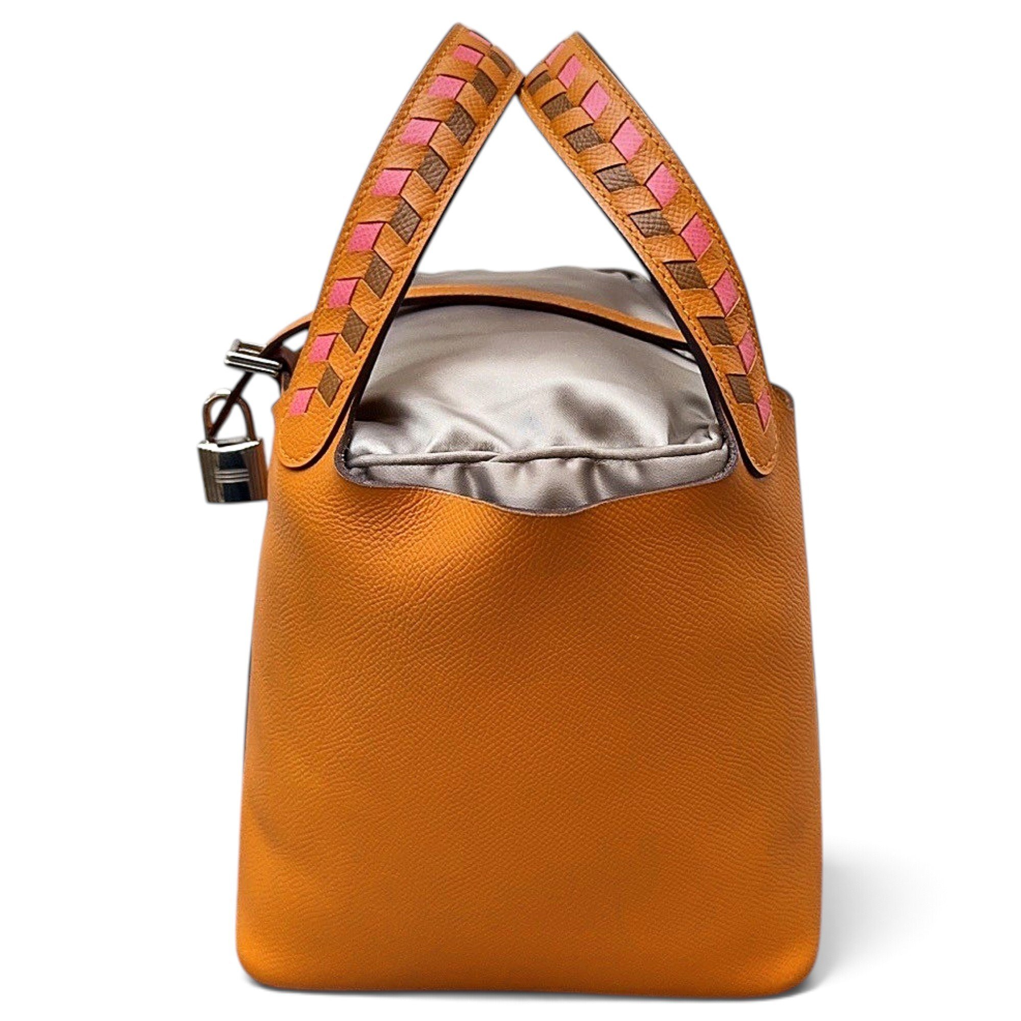 Picotin leather handbag