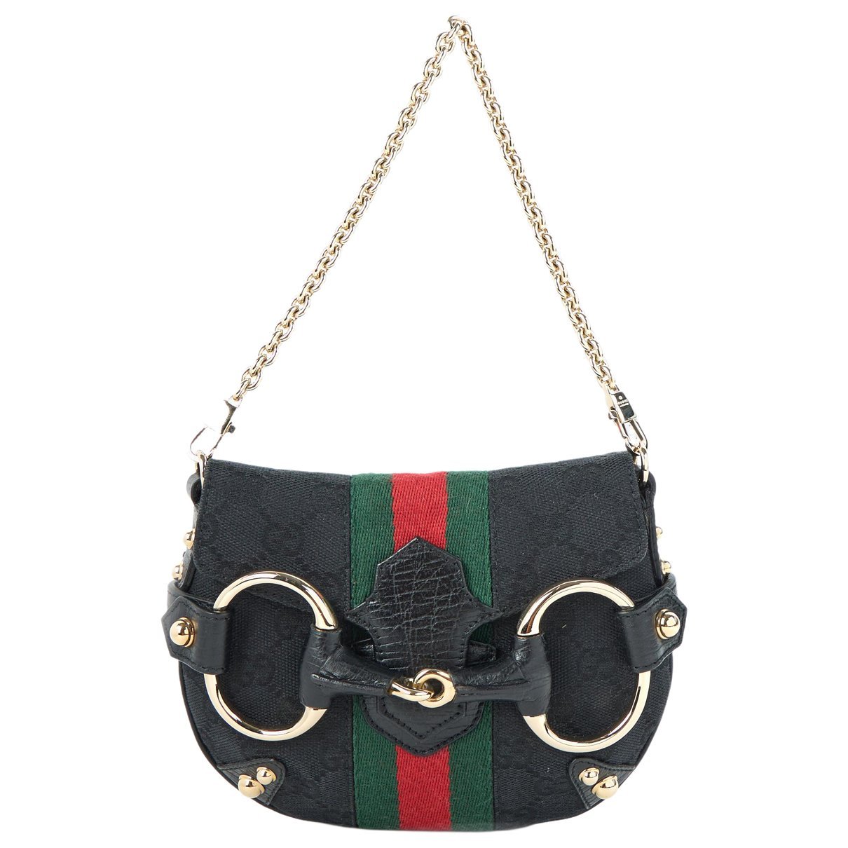 Horsebit Chain cloth handbag