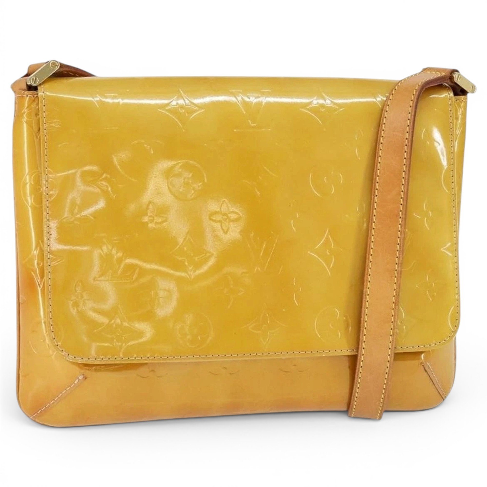 Patent leather handbag