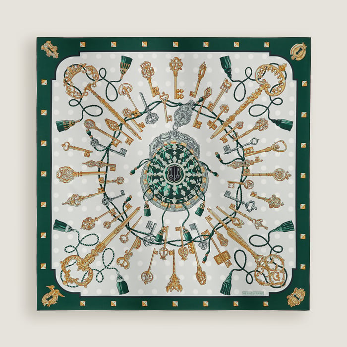 Les Cles Double Face Scarf 90