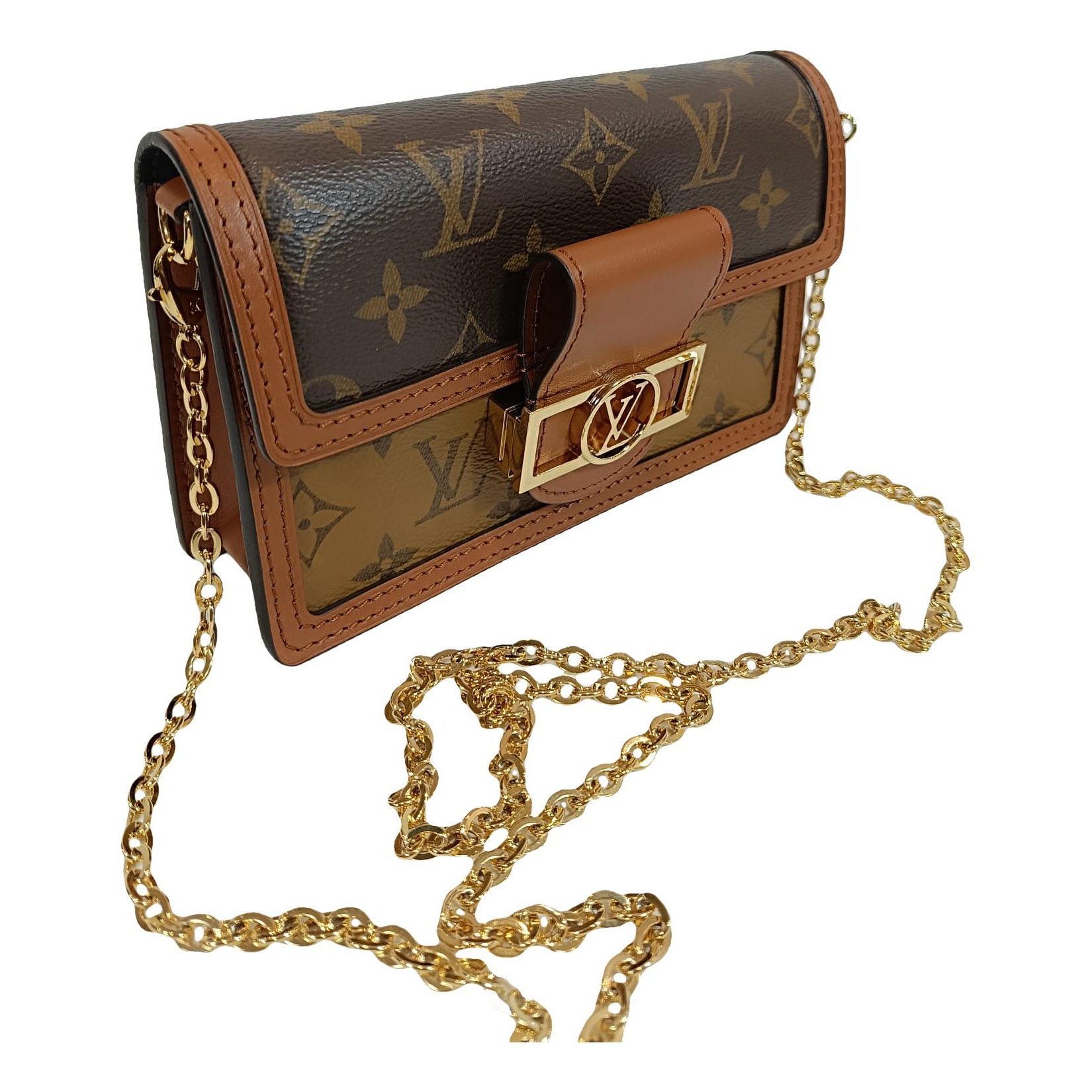 Dauphine leather handbag