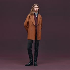 Caban en cuir