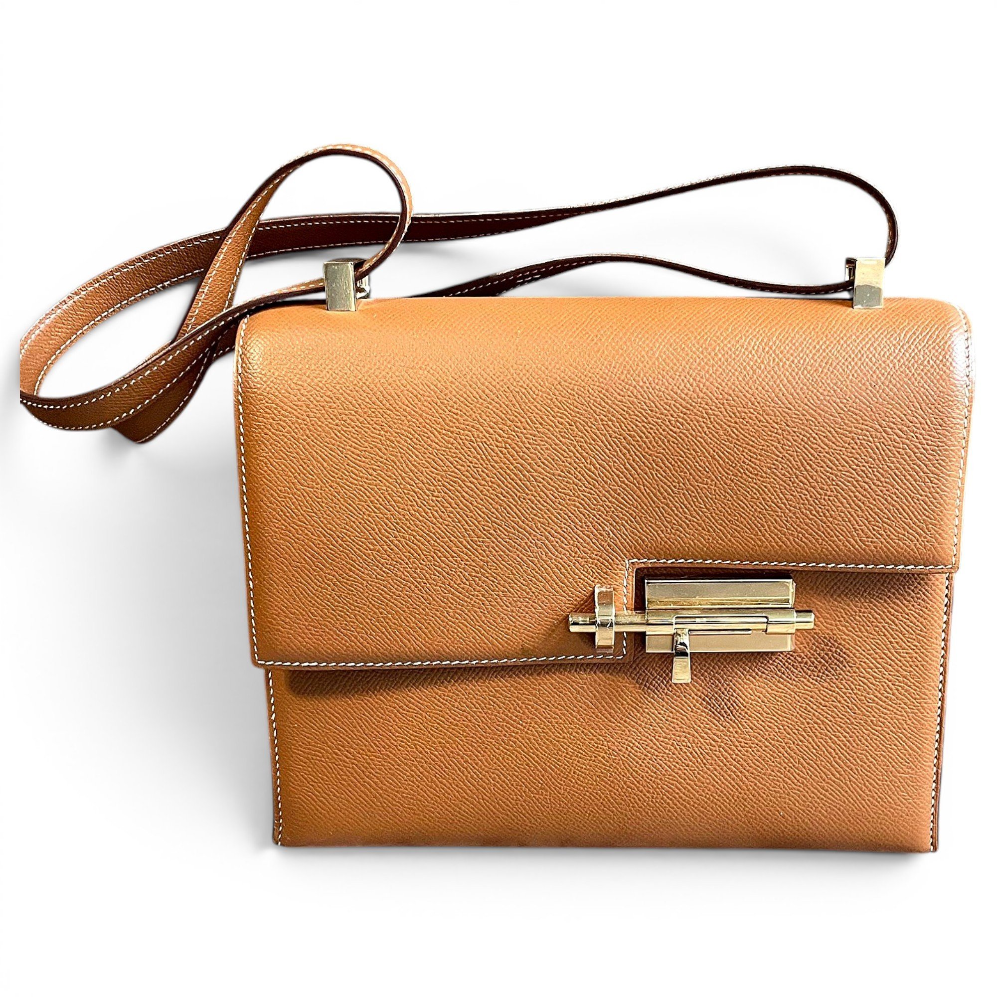 Verrou leather crossbody bag