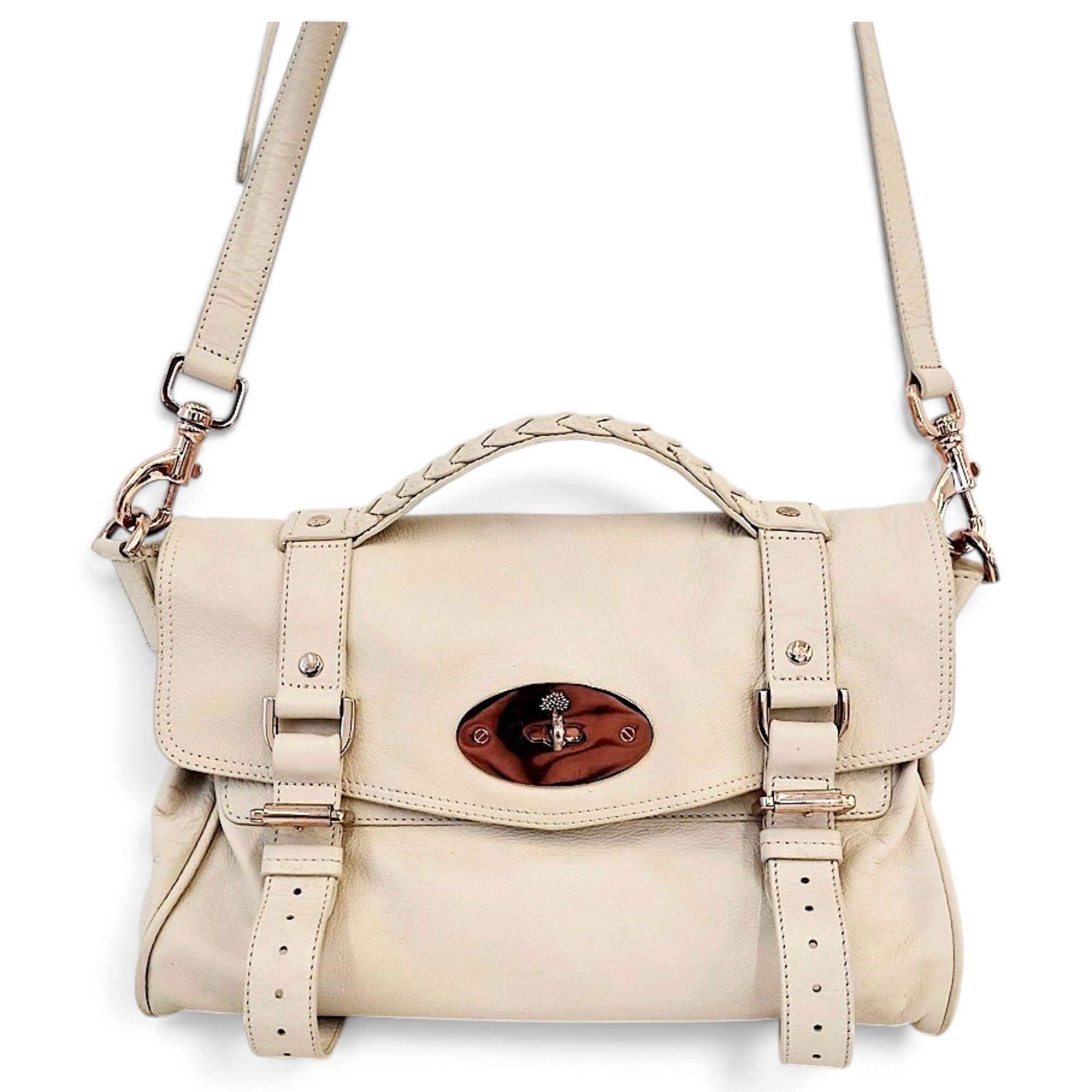 Alexa leather satchel