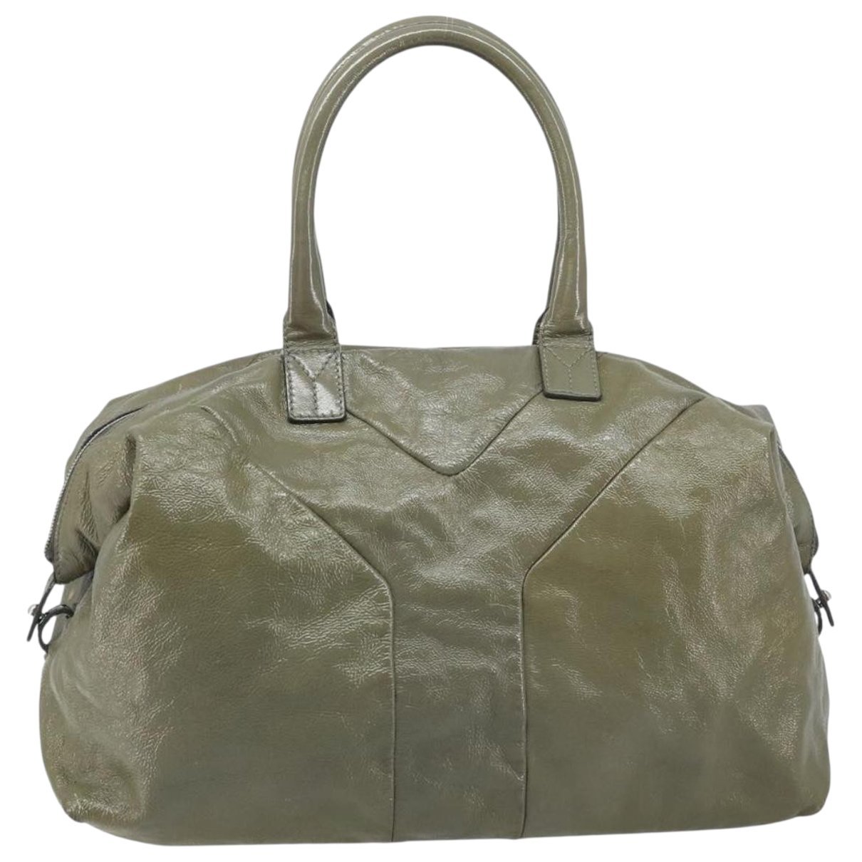 Betty Satchel patent leather handbag
