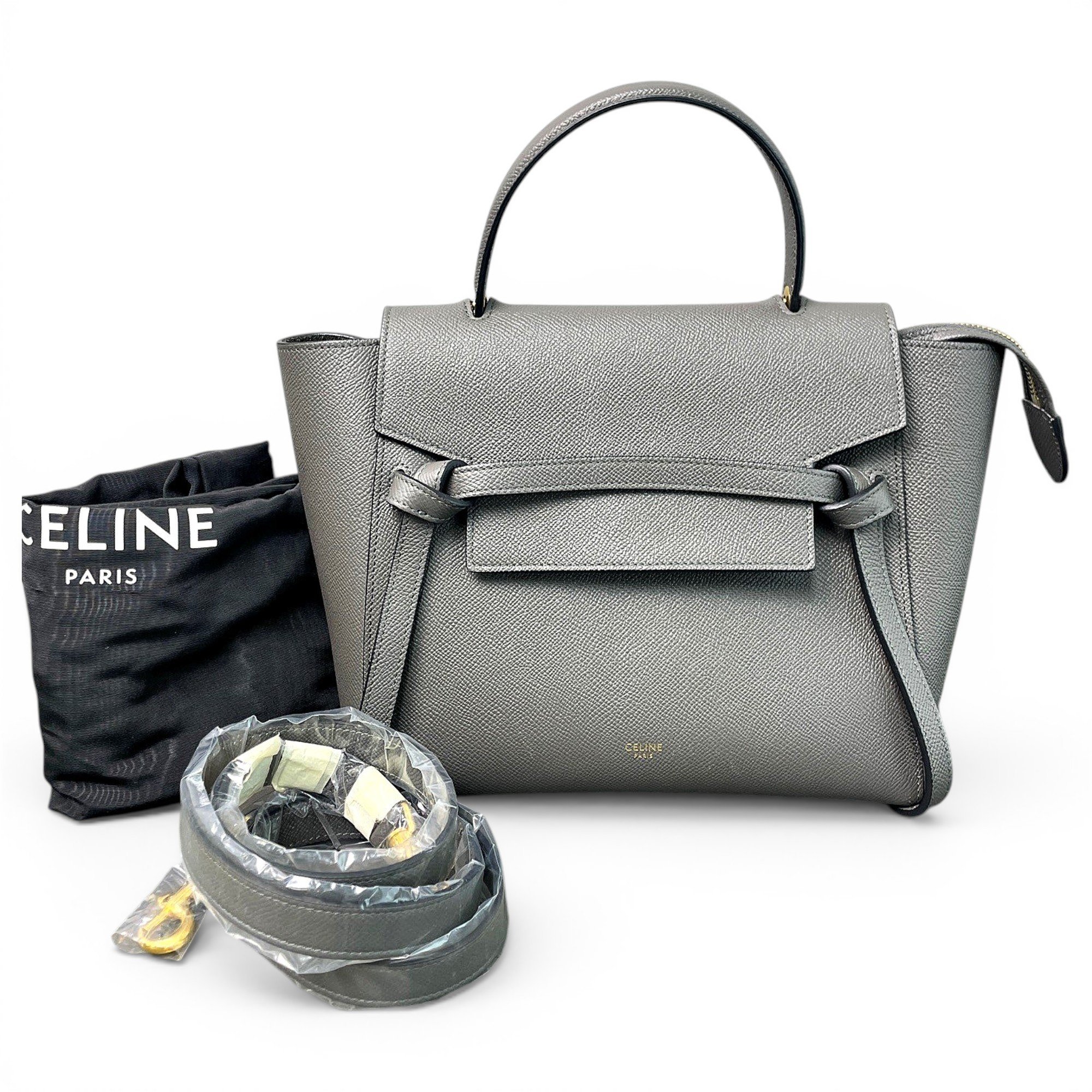 Belt leather handbag