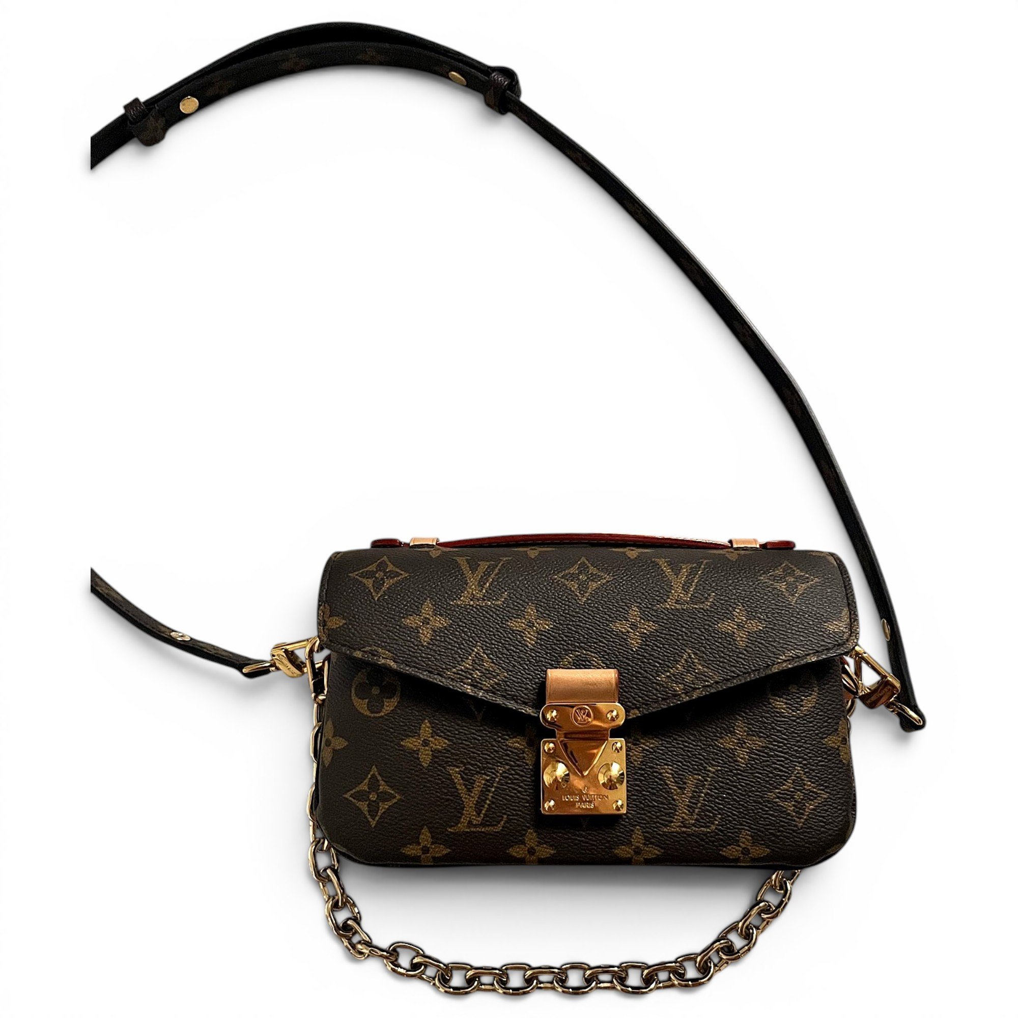 Metis East West leather crossbody bag