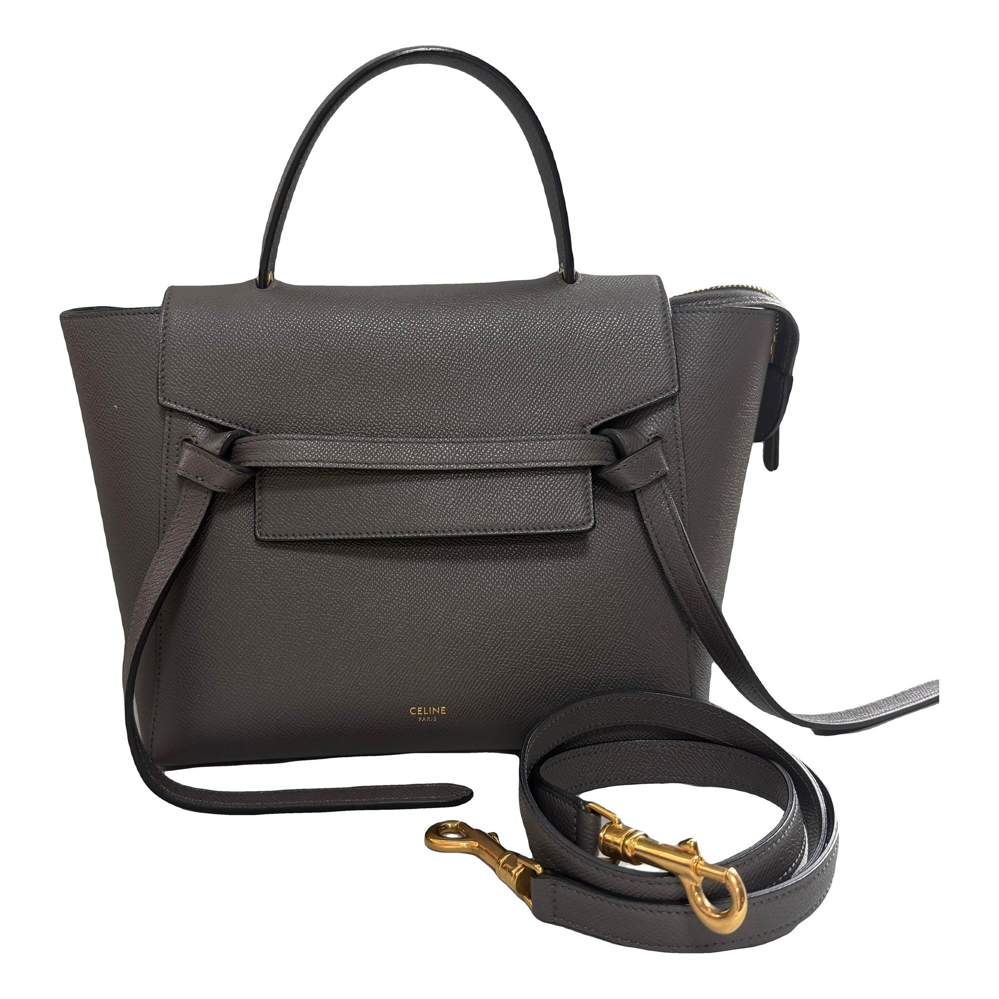 Belt leather handbag