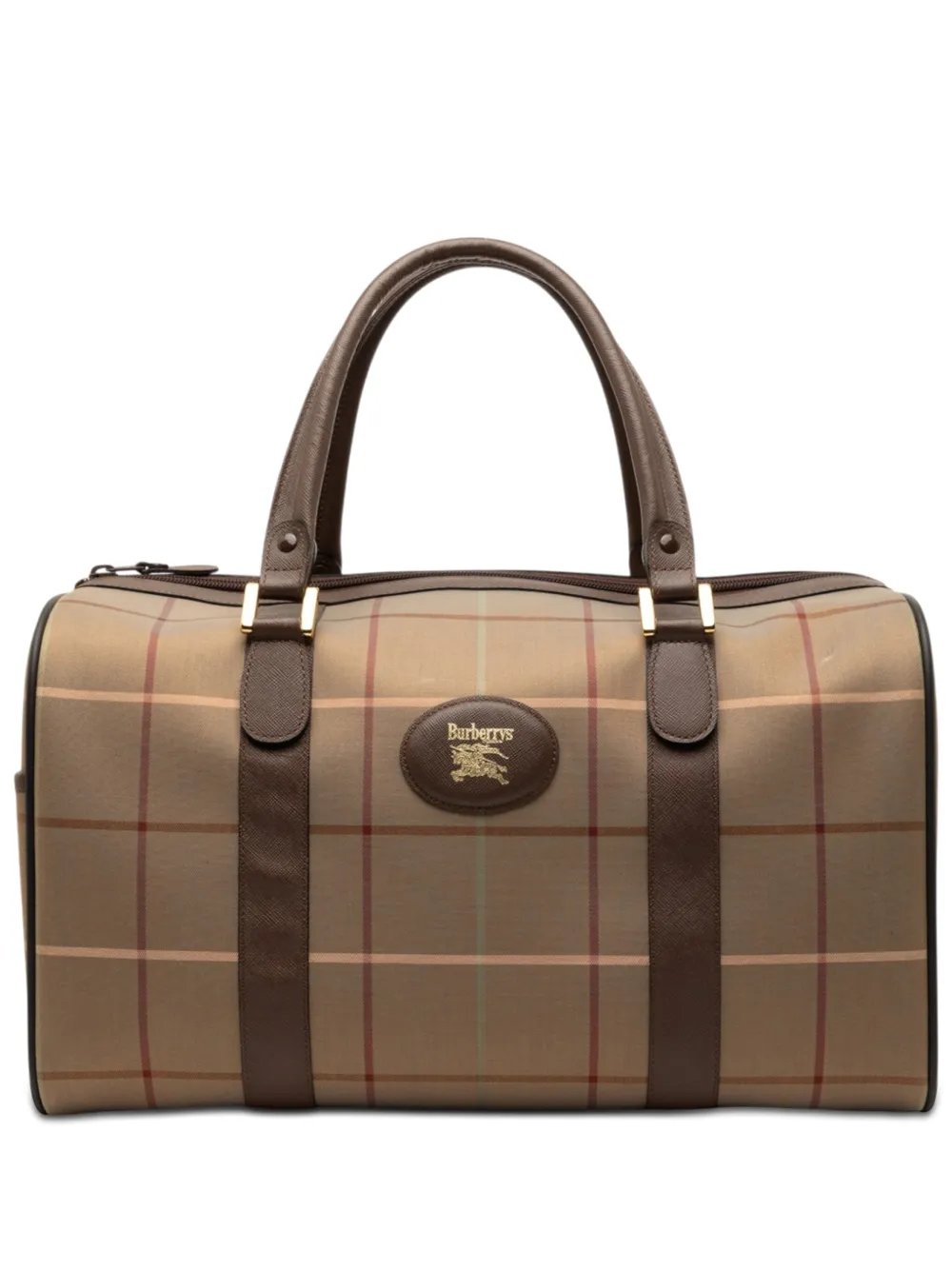 20th Century Vintage Check Canvas boston bag