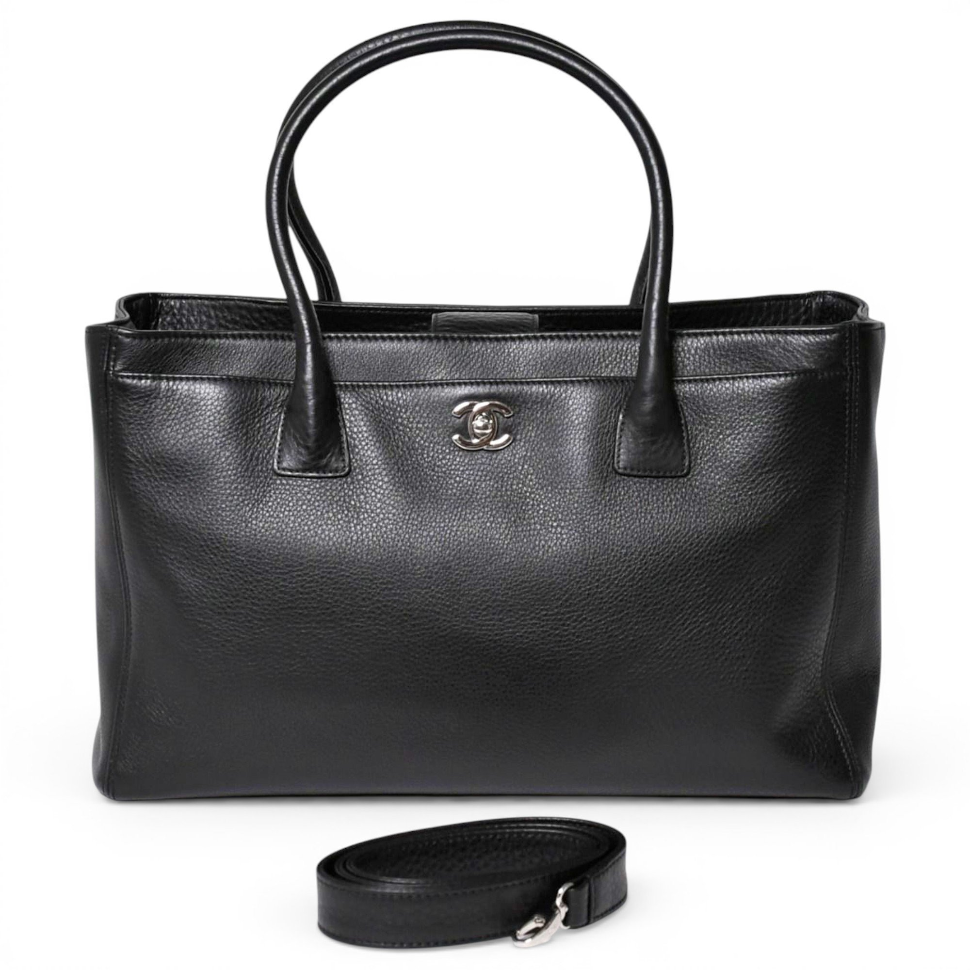 Executive leather tote