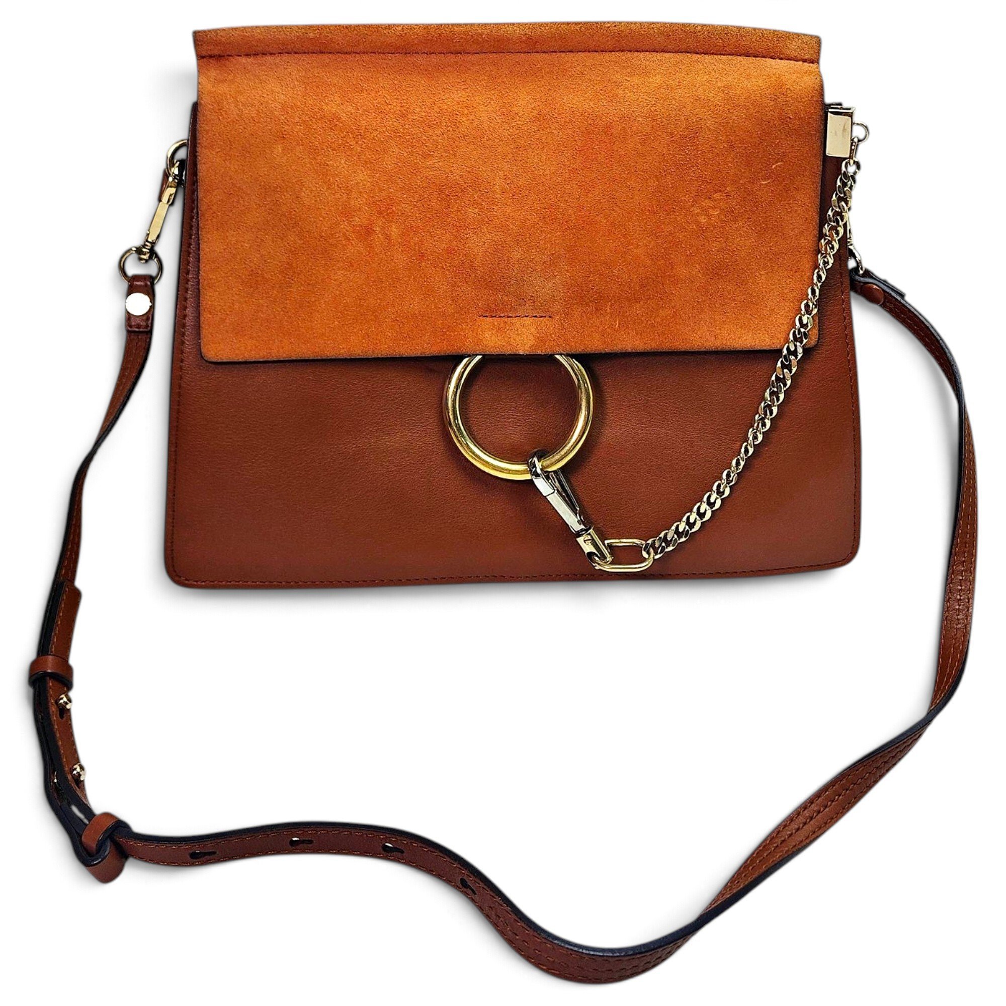 Faye leather handbag