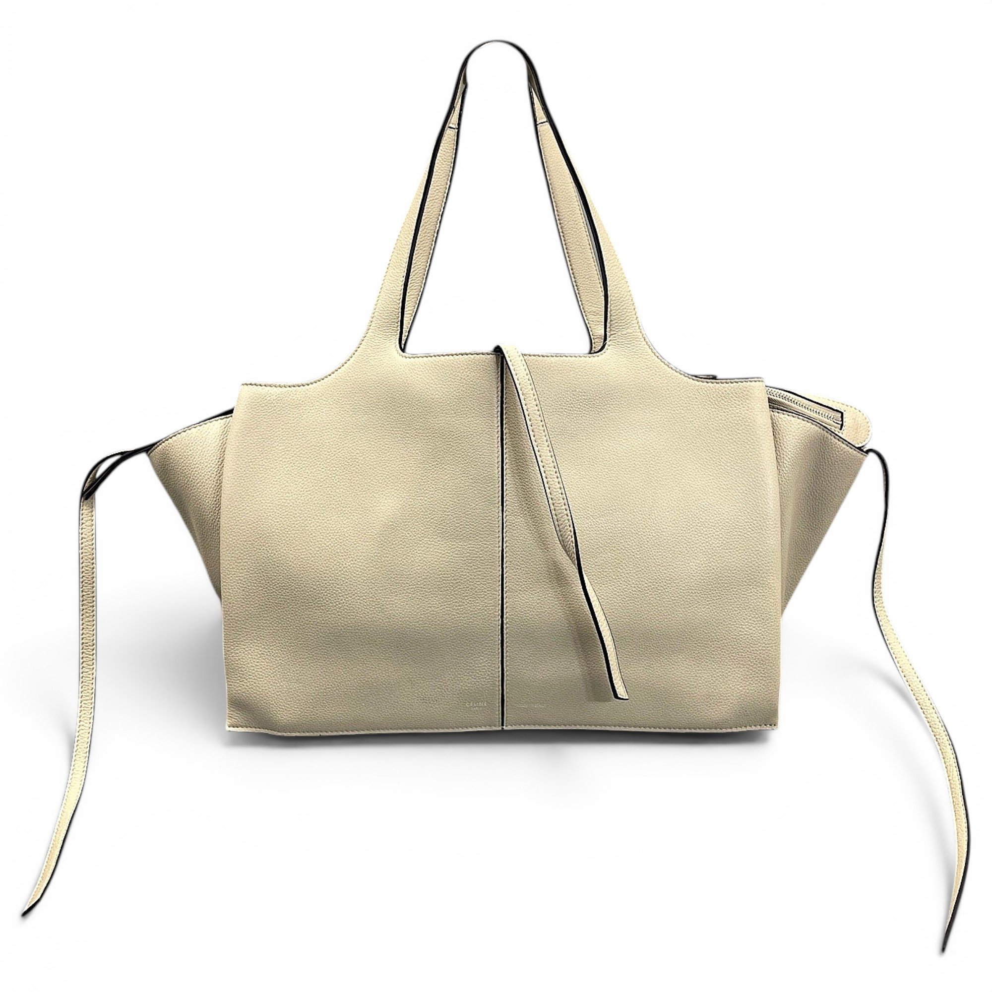 Tri-Fold leather handbag