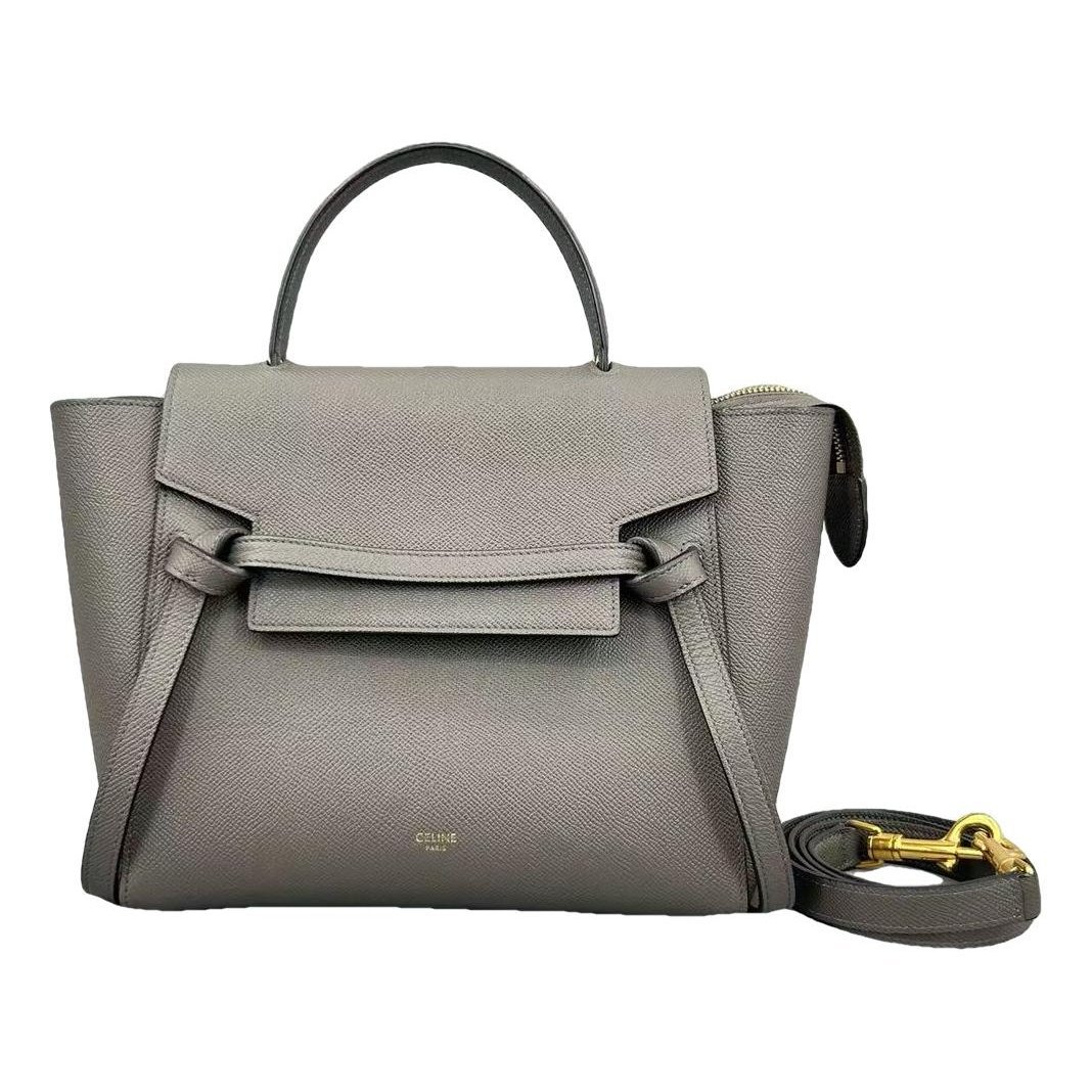 Belt leather handbag