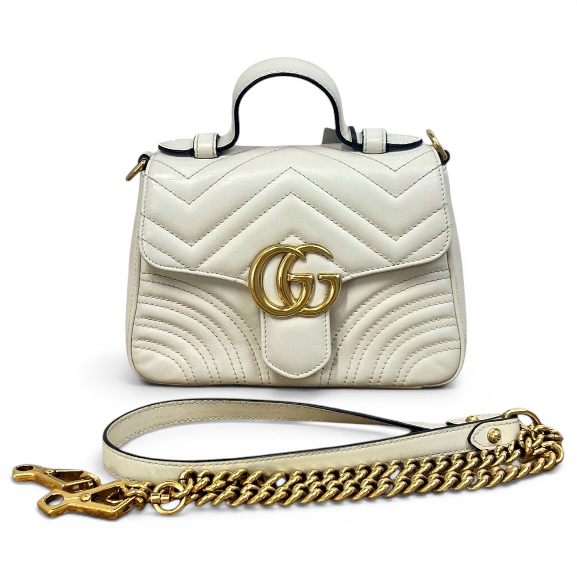 GG Marmont Flap leather handbag