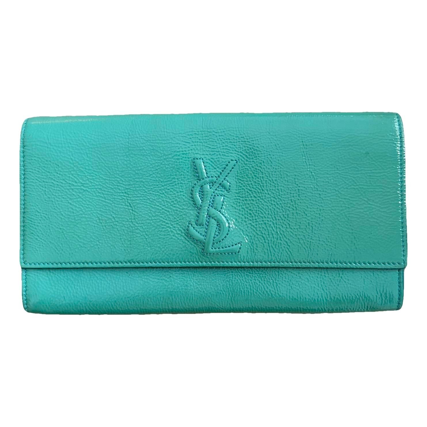 Leather clutch bag