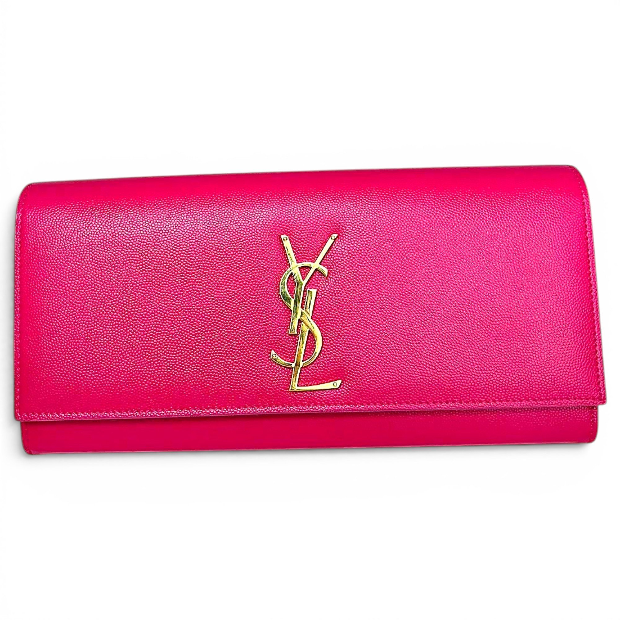 Leather clutch bag