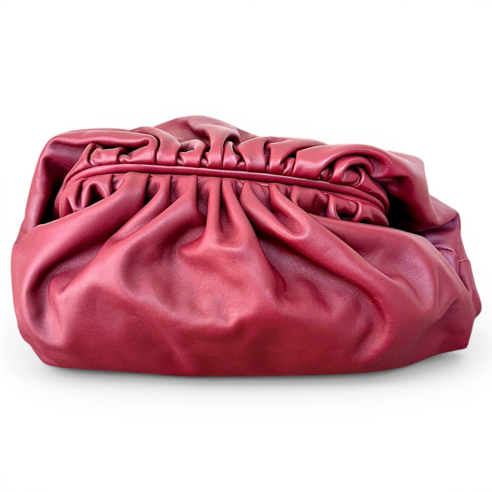 Pouch leather clutch bag