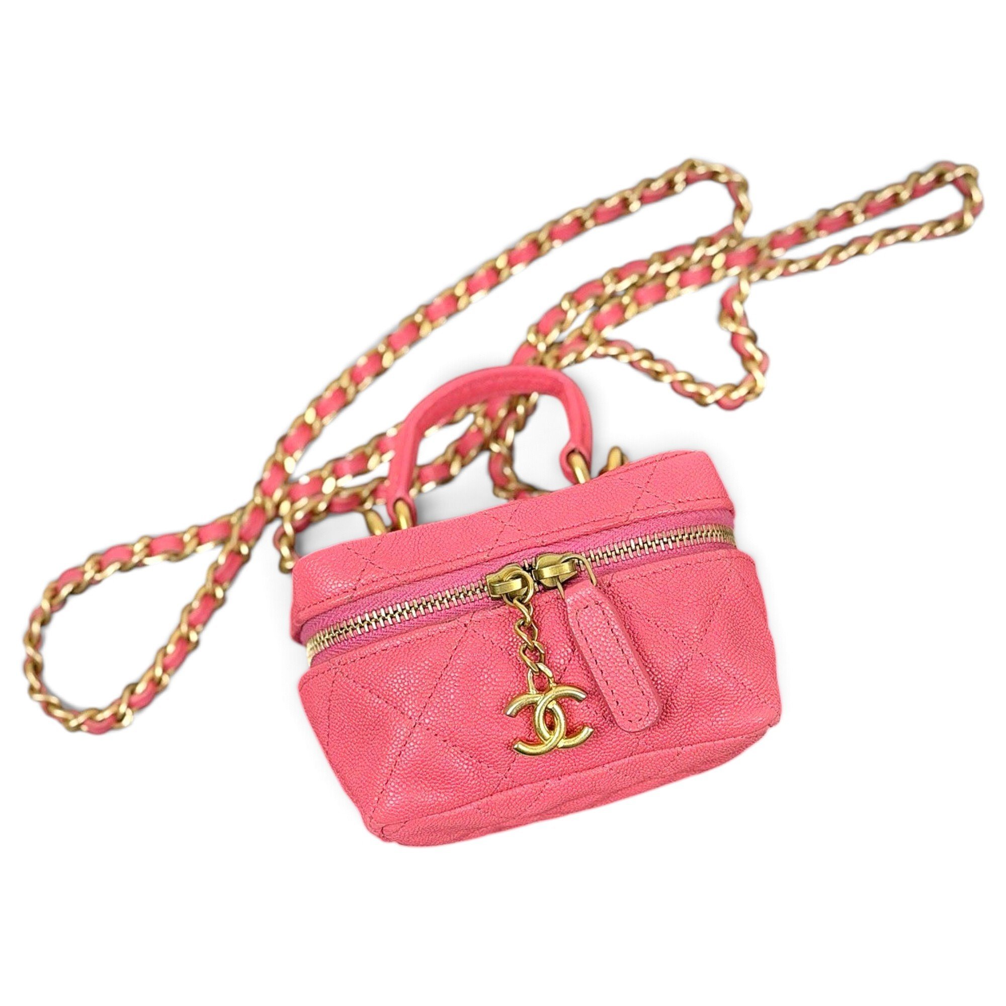 Trendy CC Vanity leather mini bag