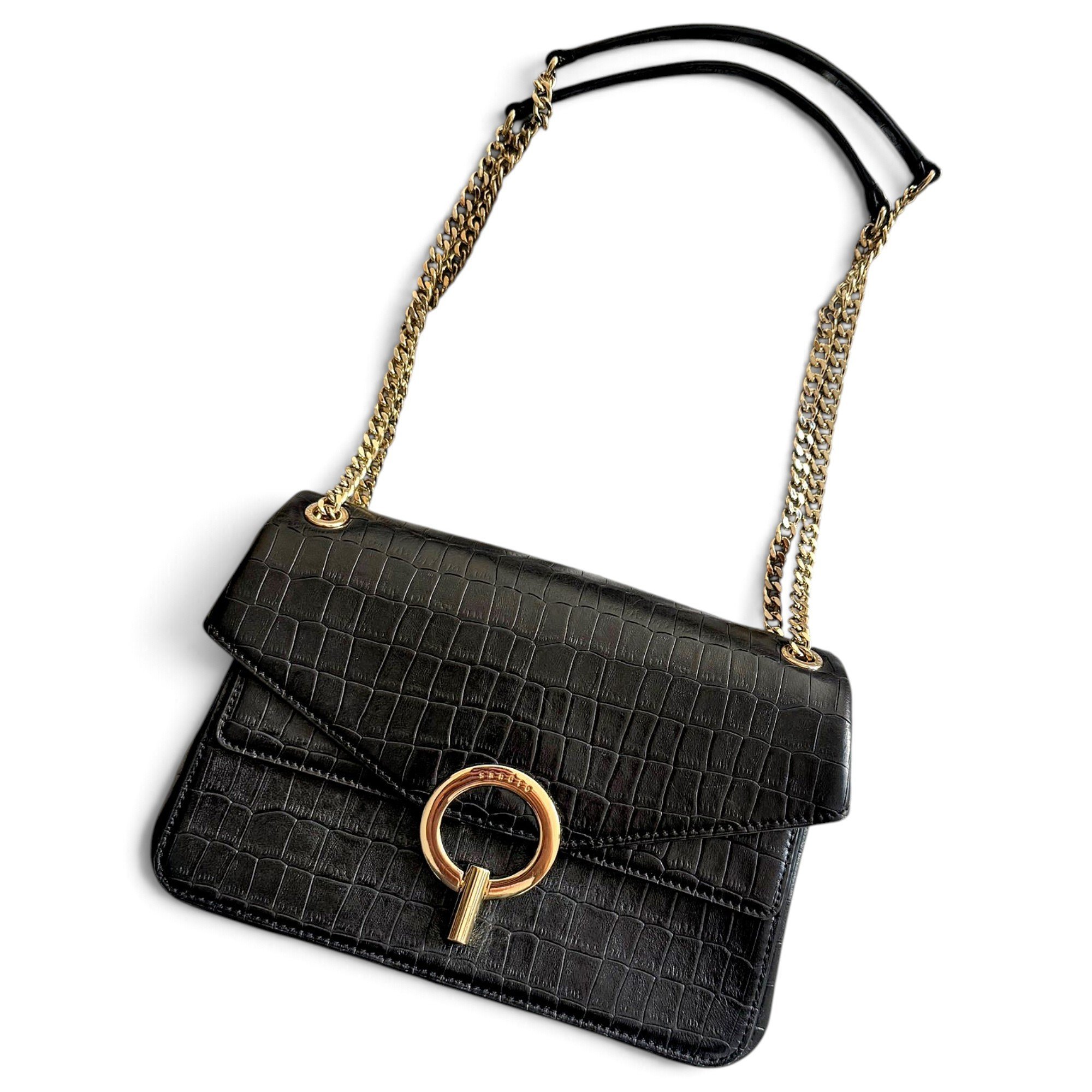 Sandro Yza leather crossbody bag