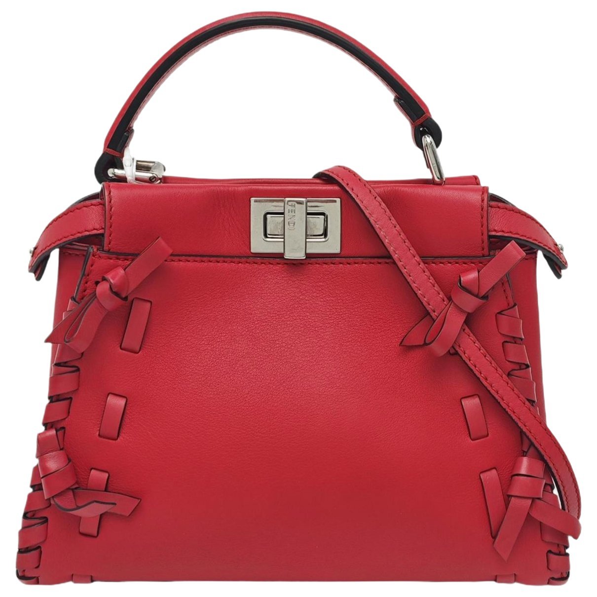 Peekaboo leather handbag