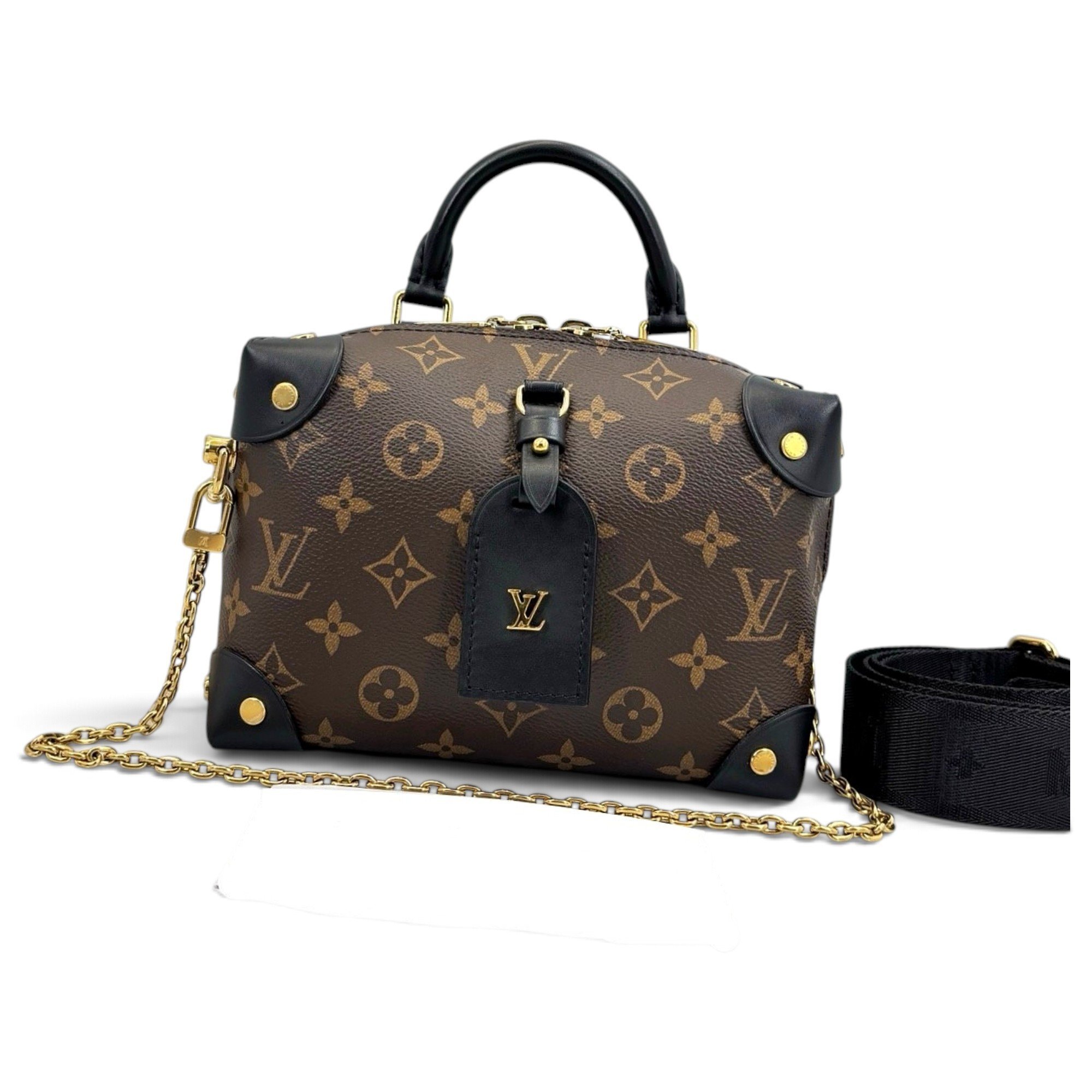 Petite Malle Souple leather handbag