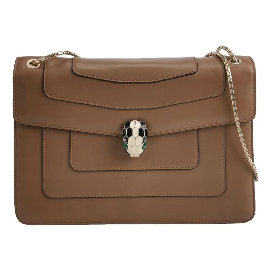 Serpenti leather handbag