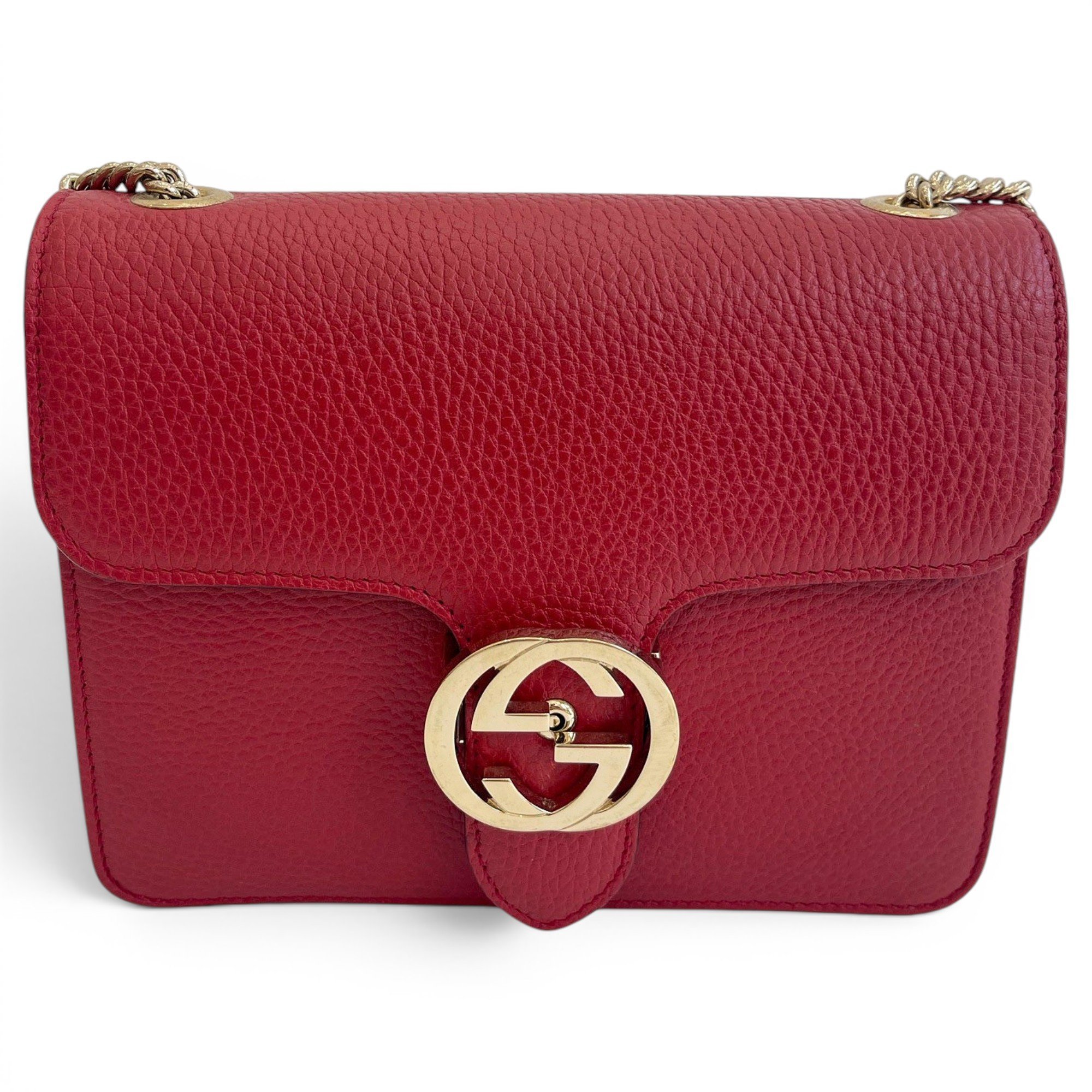 GG Ring leather handbag