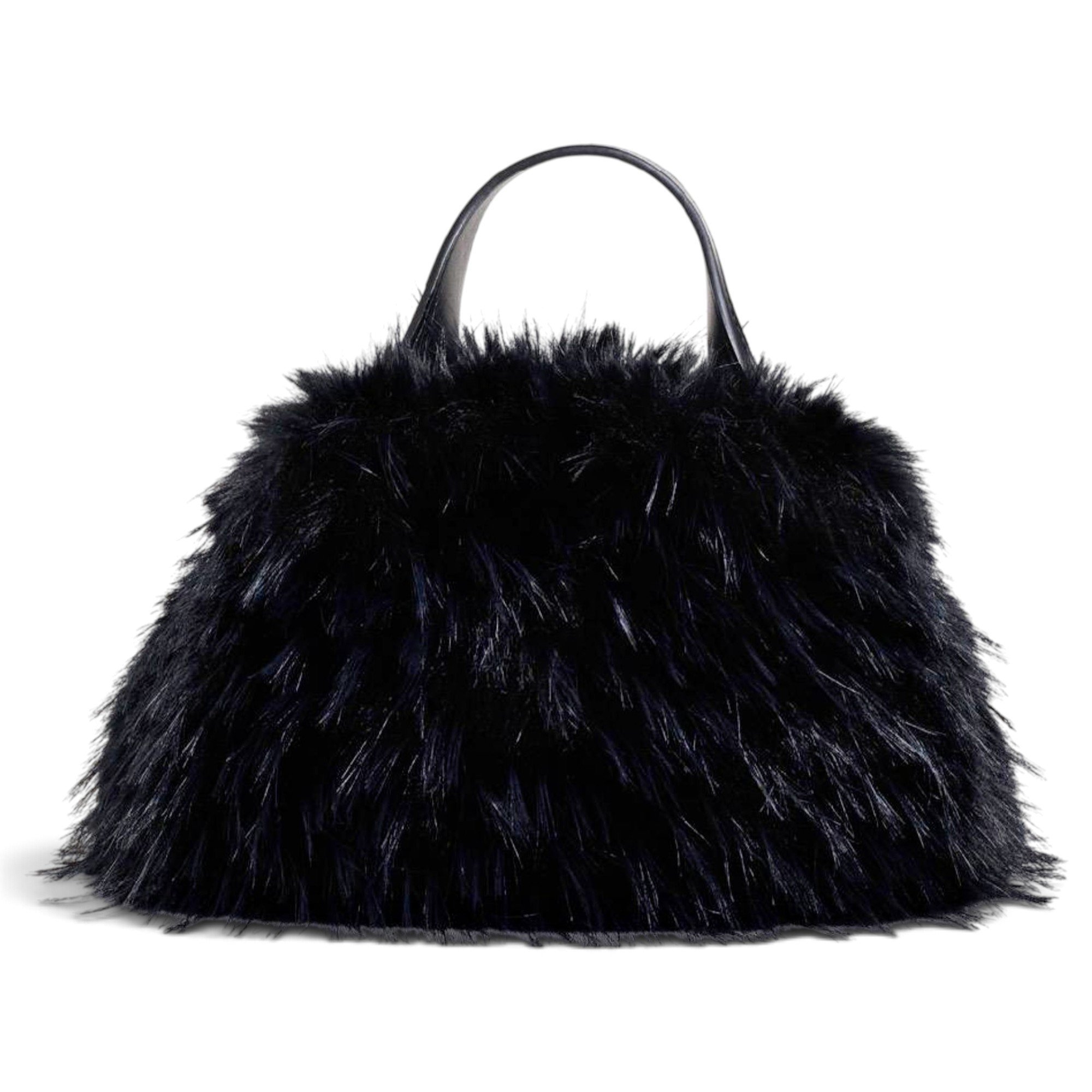Faux fur handbag