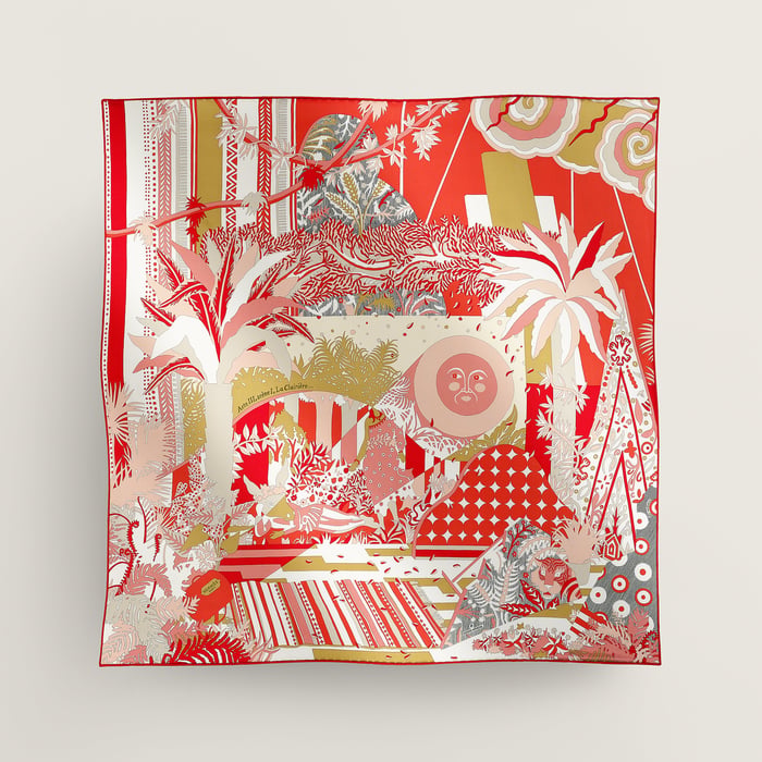 Acte III, Scene I, La Clairiere Decoupage Scarf 70