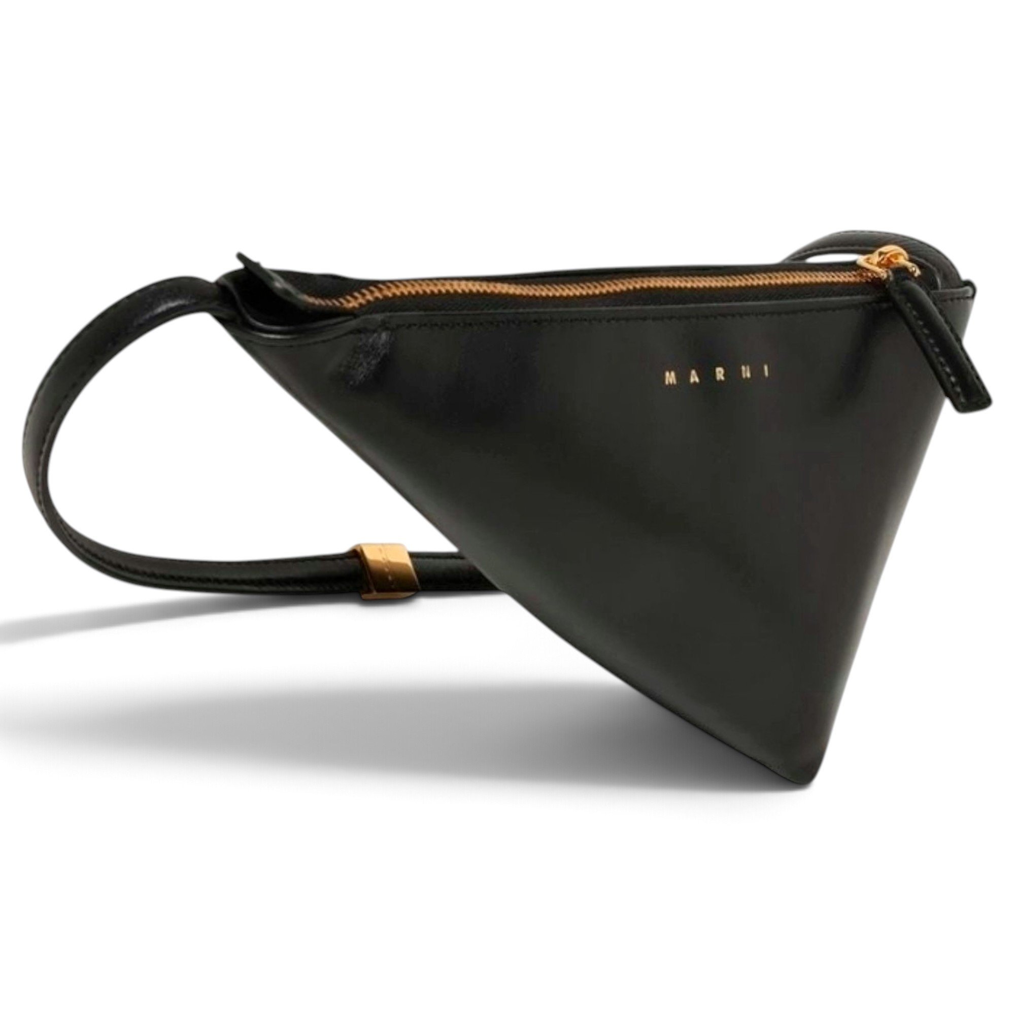 Marni Prisma Triangle leather crossbody bag