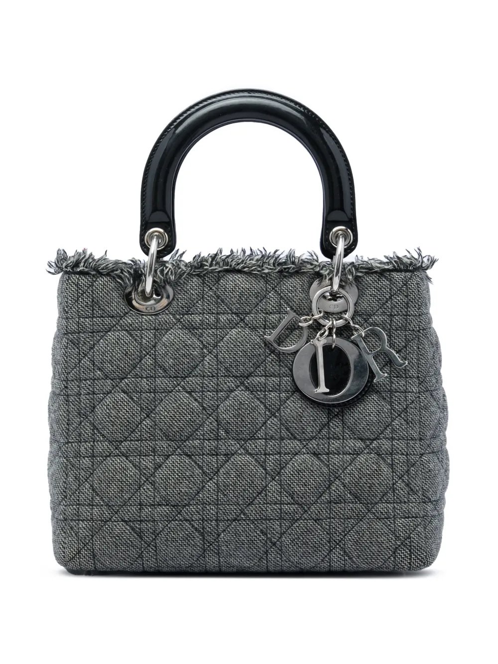 2011 Medium Tweed Cannage Lady Dior satchel