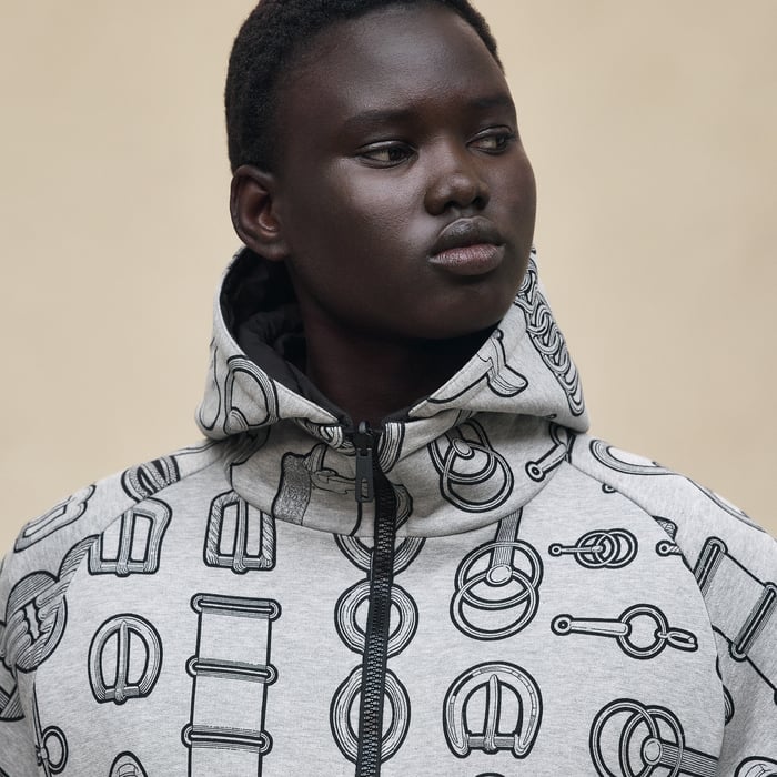 Gris Byzantin "Cahier Du Colporteur" Reversible Jacket