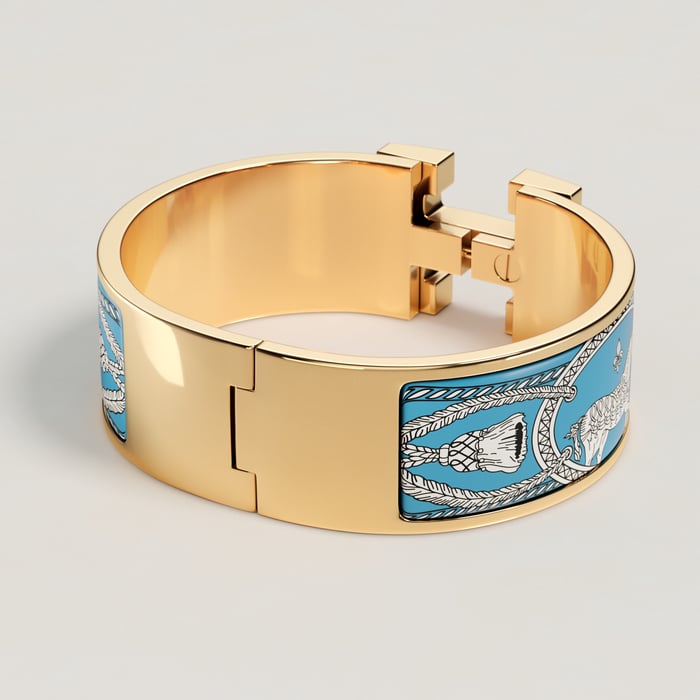 Crépuscule Bleu Clic Clac H Grand Apparat Bracelet