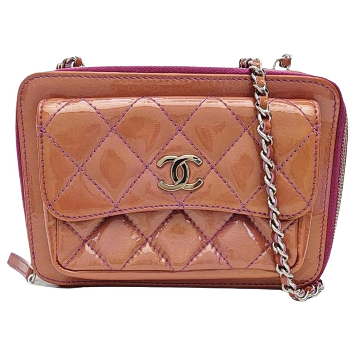 Patent leather handbag